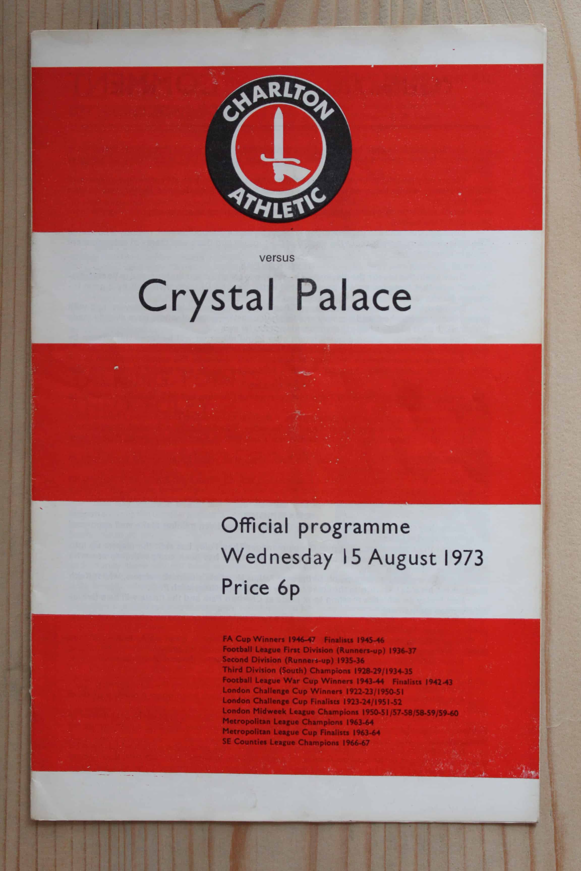 Charlton Athletic FC v Crystal Palace FC