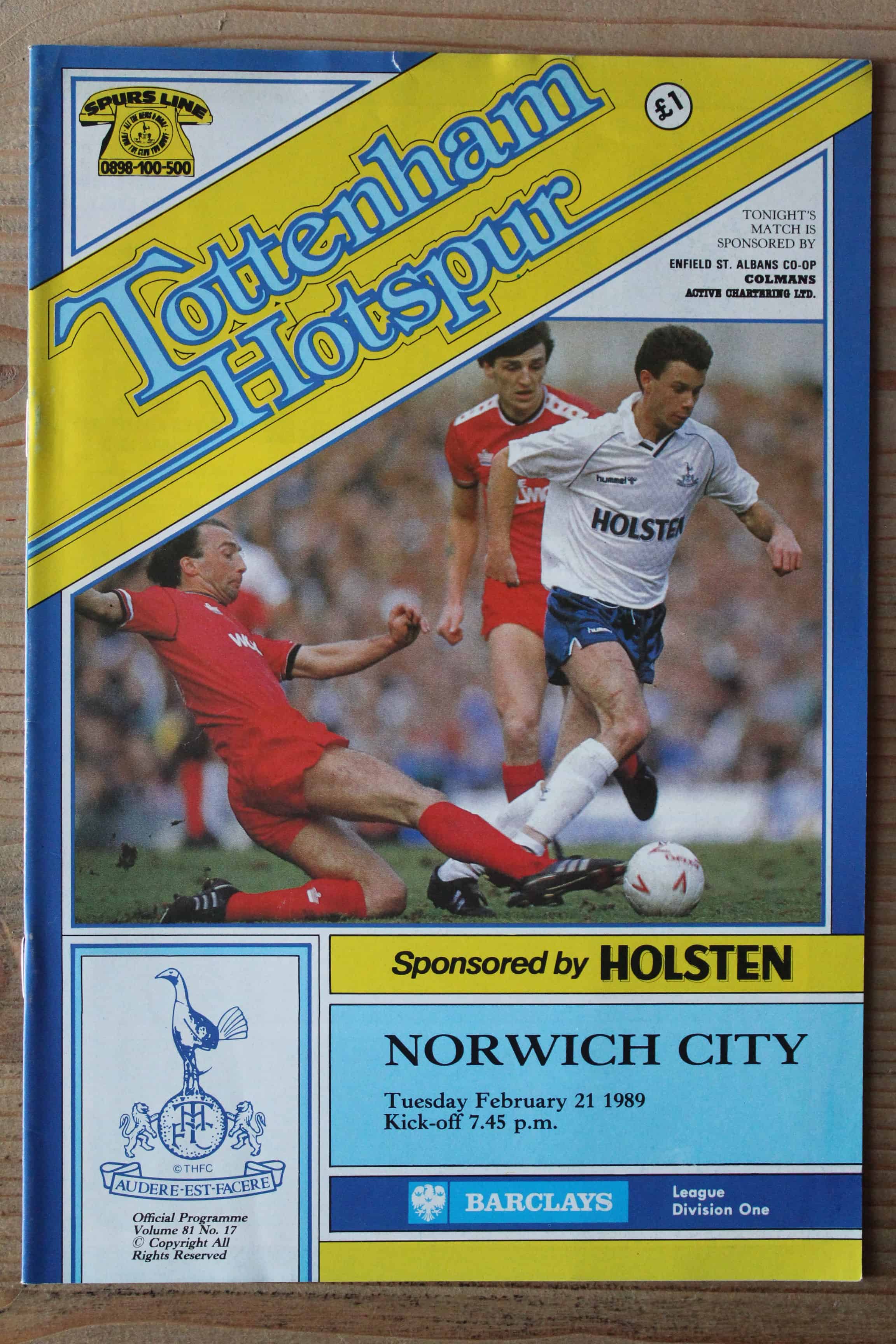 Tottenham Hotspur FC v Norwich City FC