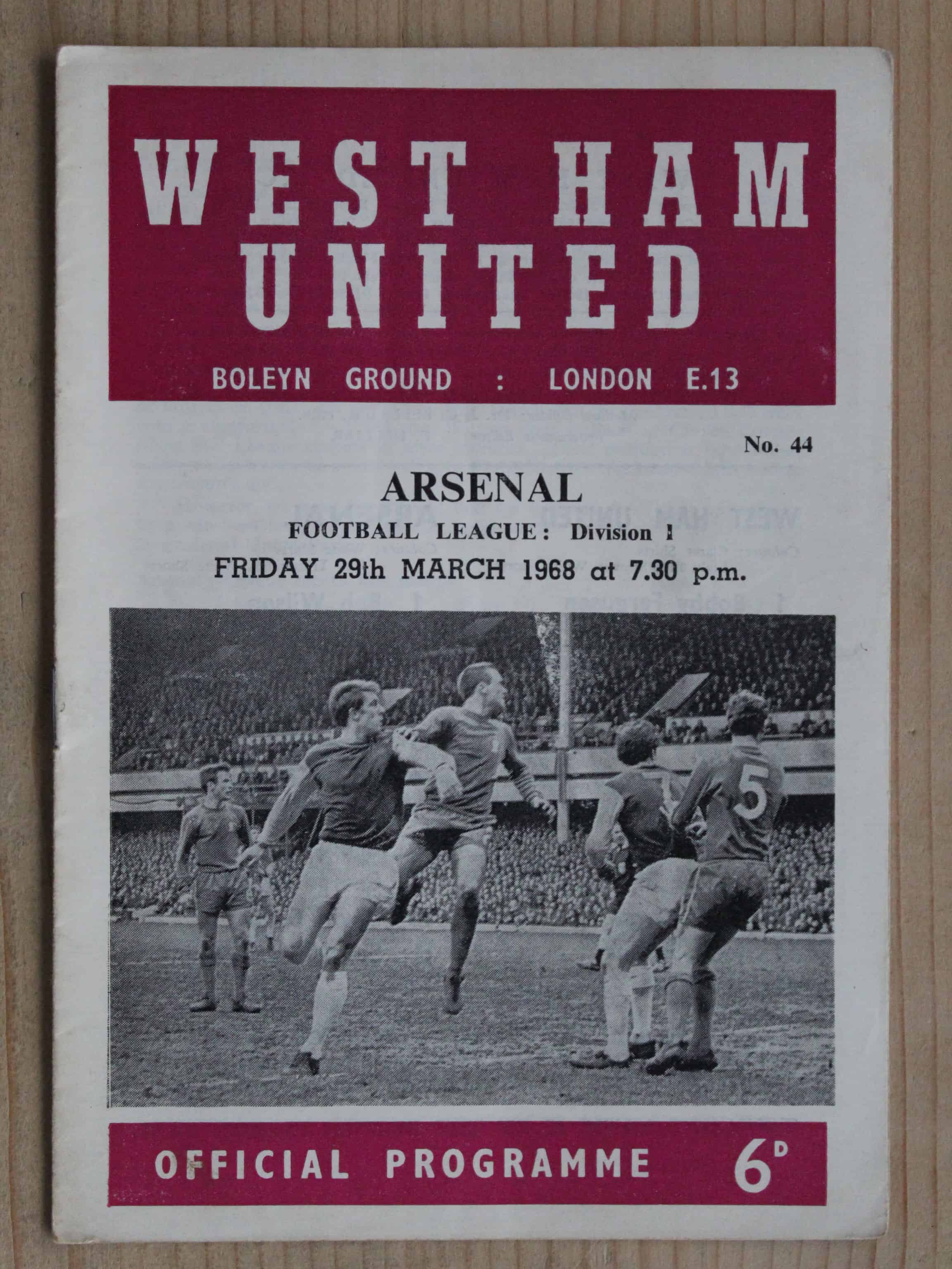 West Ham United FC v Arsenal FC