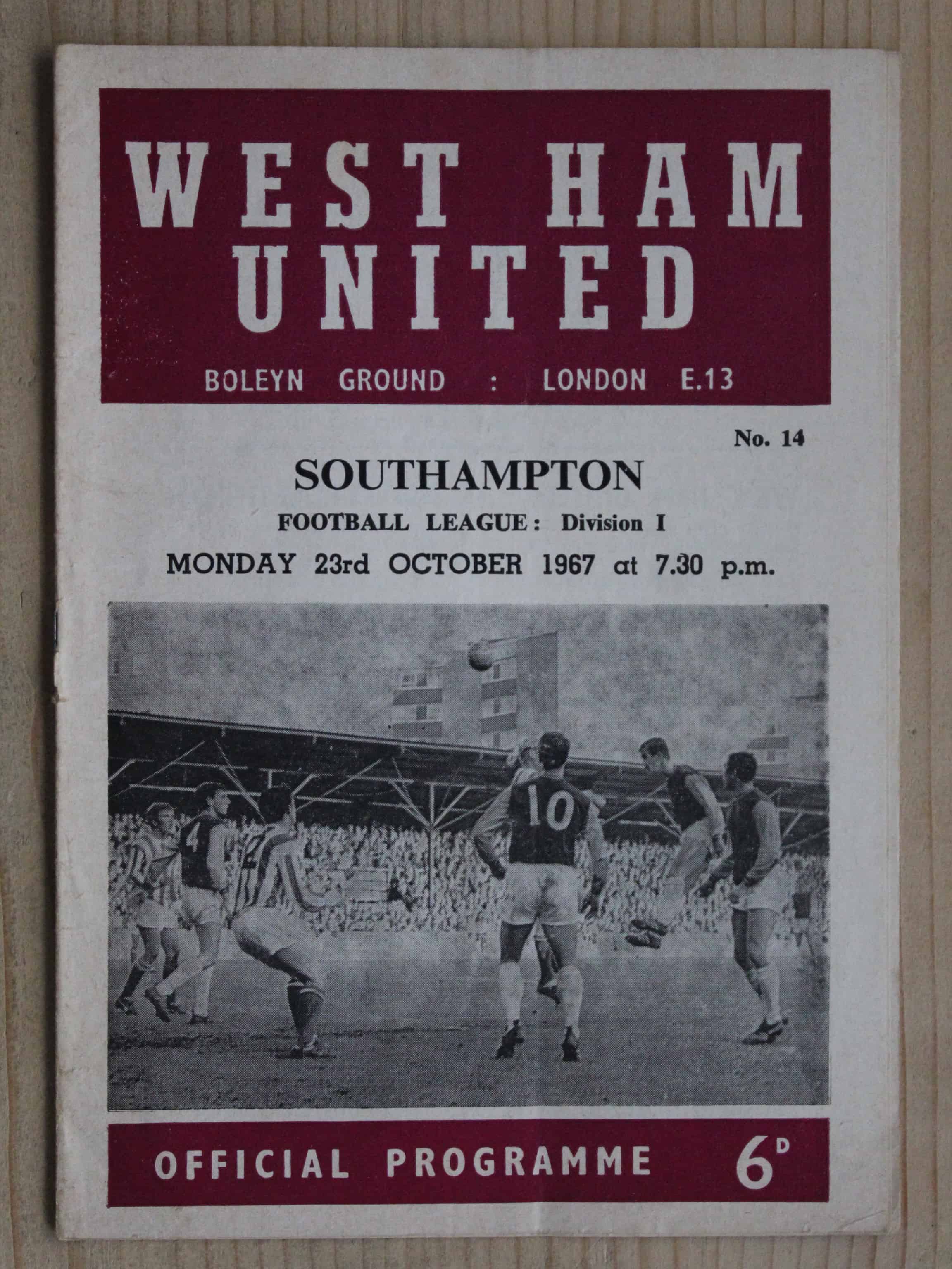 West Ham United FC v Southampton FC