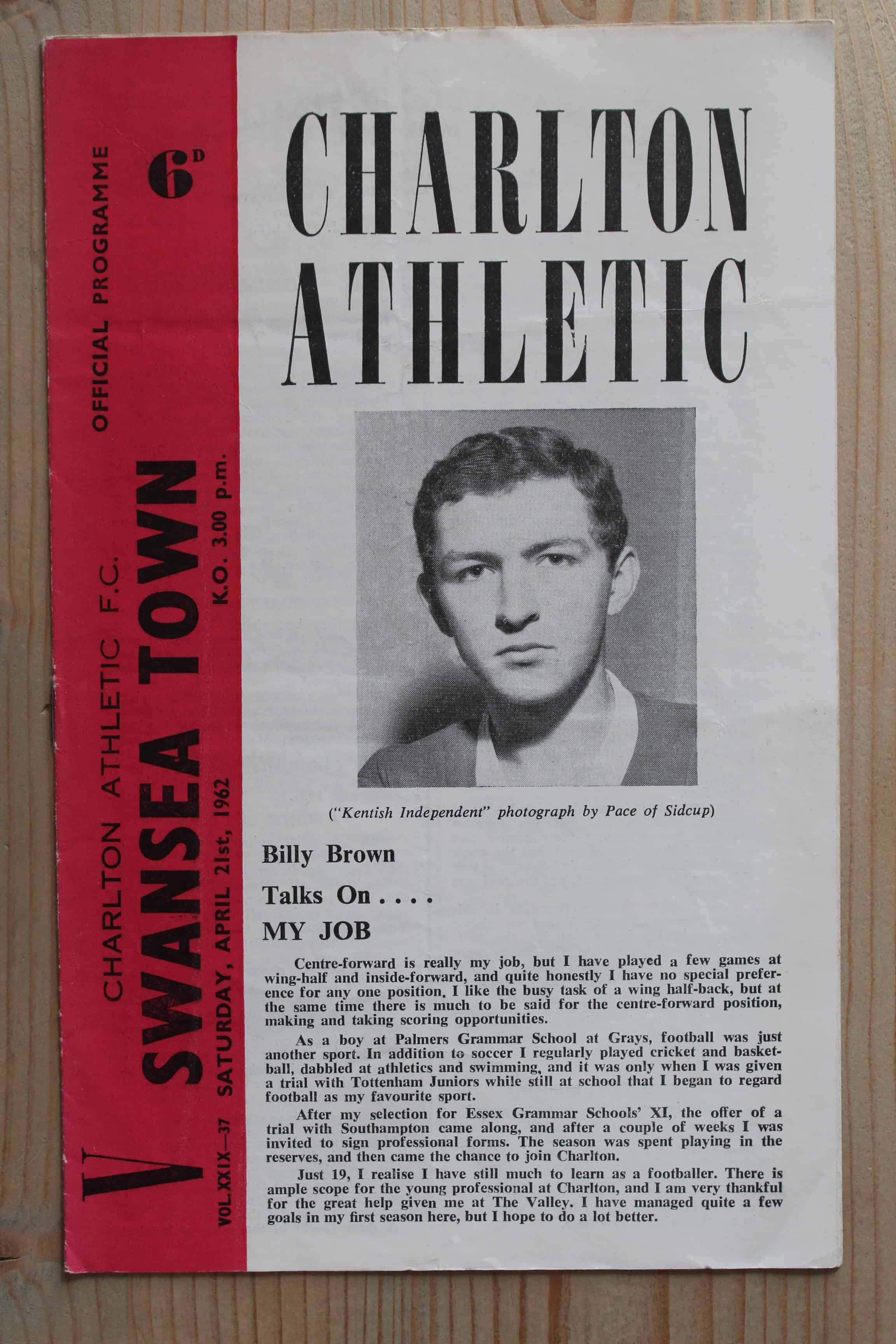 Charlton Athletic FC v Swansea Town