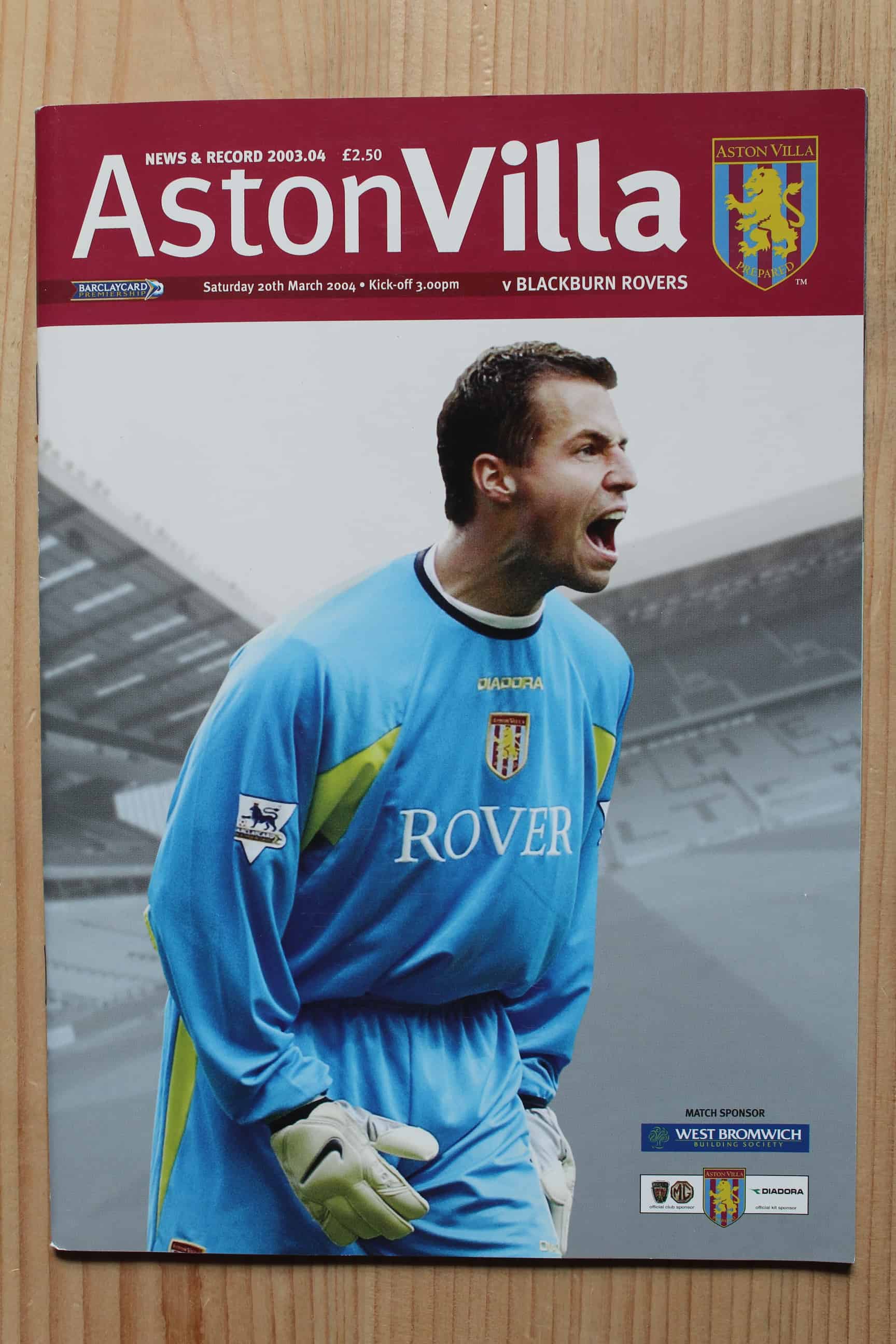 Aston Villa FC v Blackburn Rovers FC