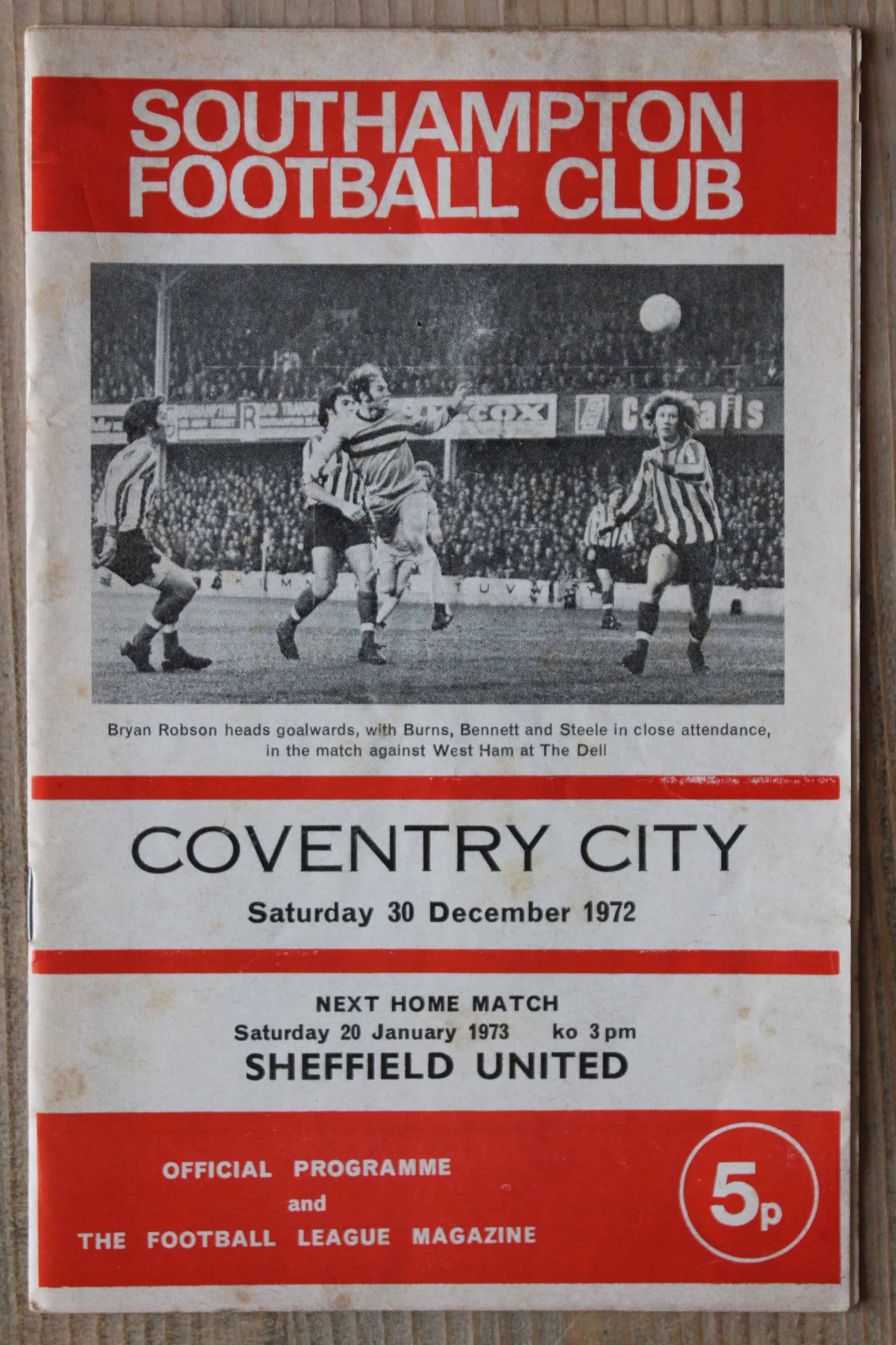 Southampton FC v Coventry City FC