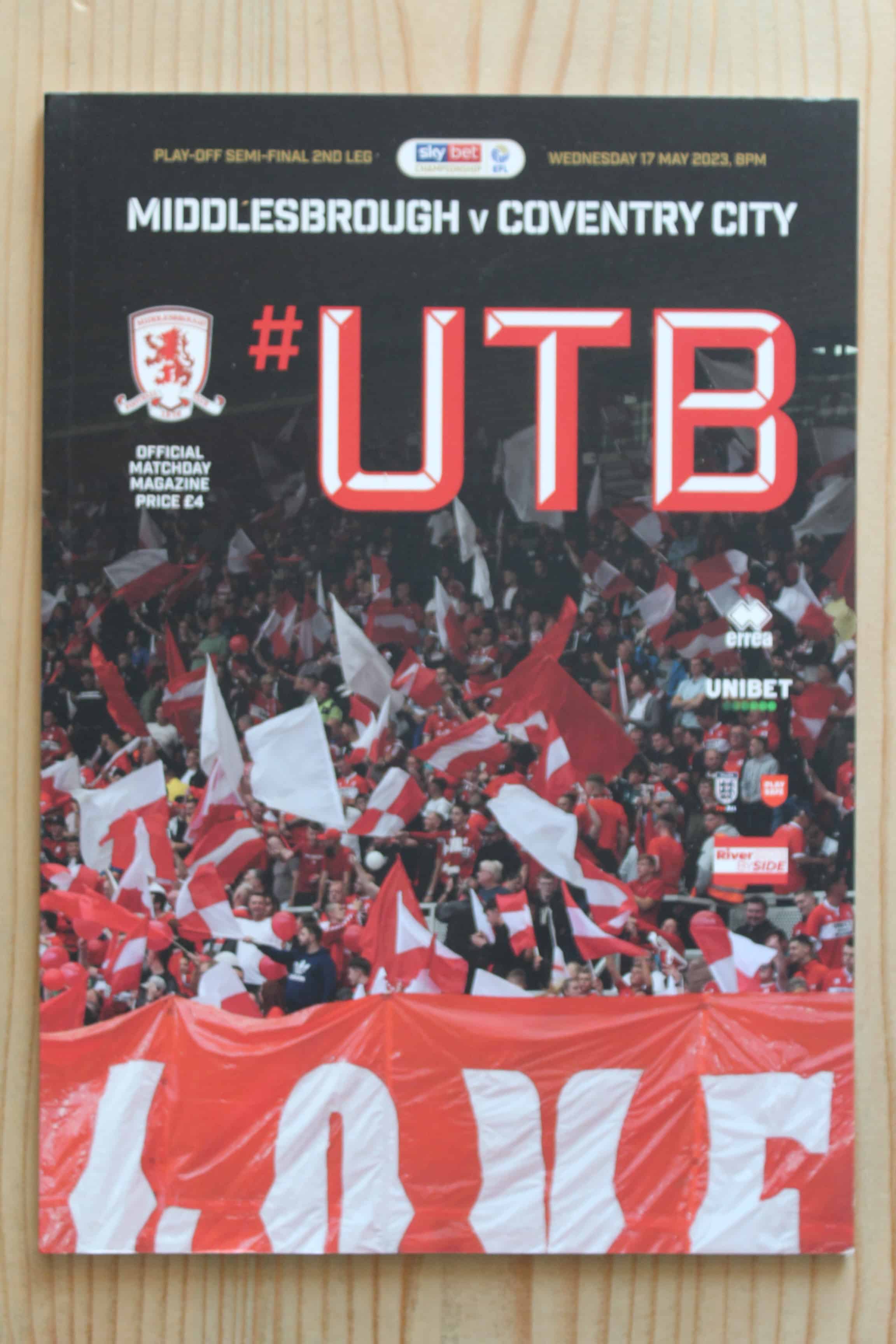 Middlesbrough FC v Coventry City FC