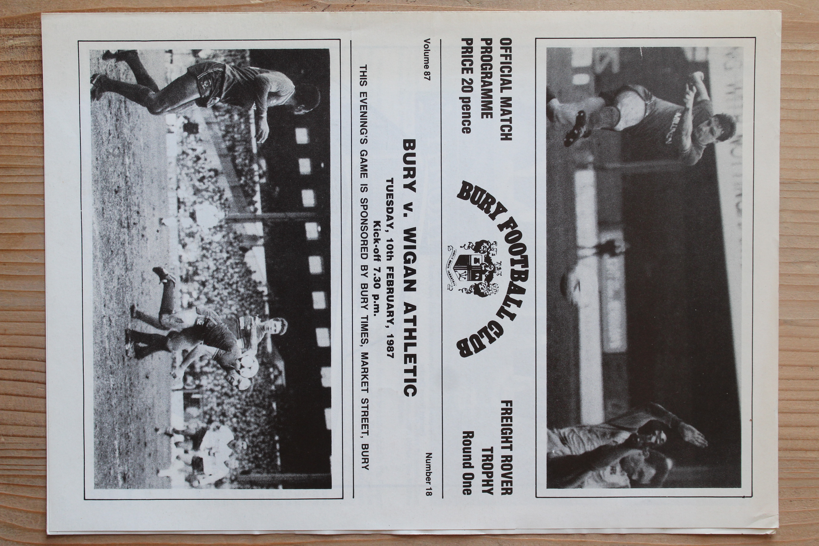 Bury FC v Wigan Athletic FC