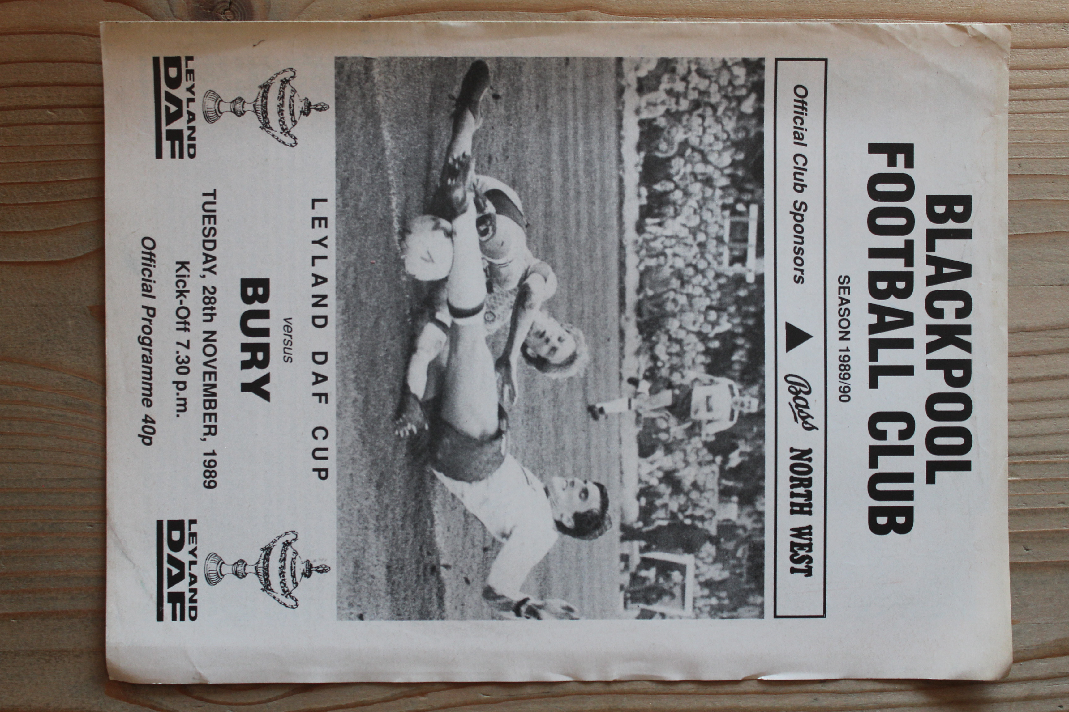 Blackpool FC v Bury FC