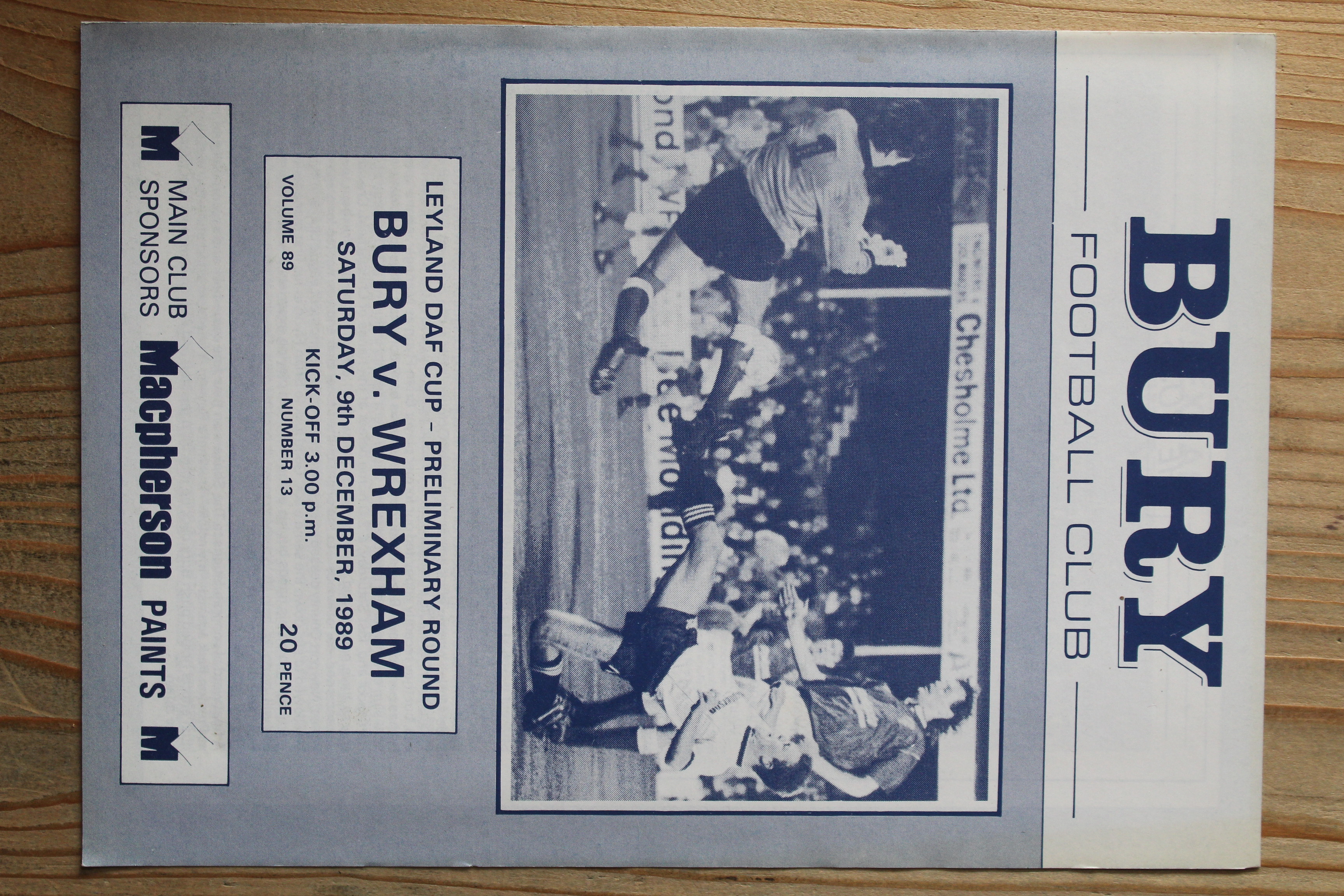 Bury FC v Wrexham FC