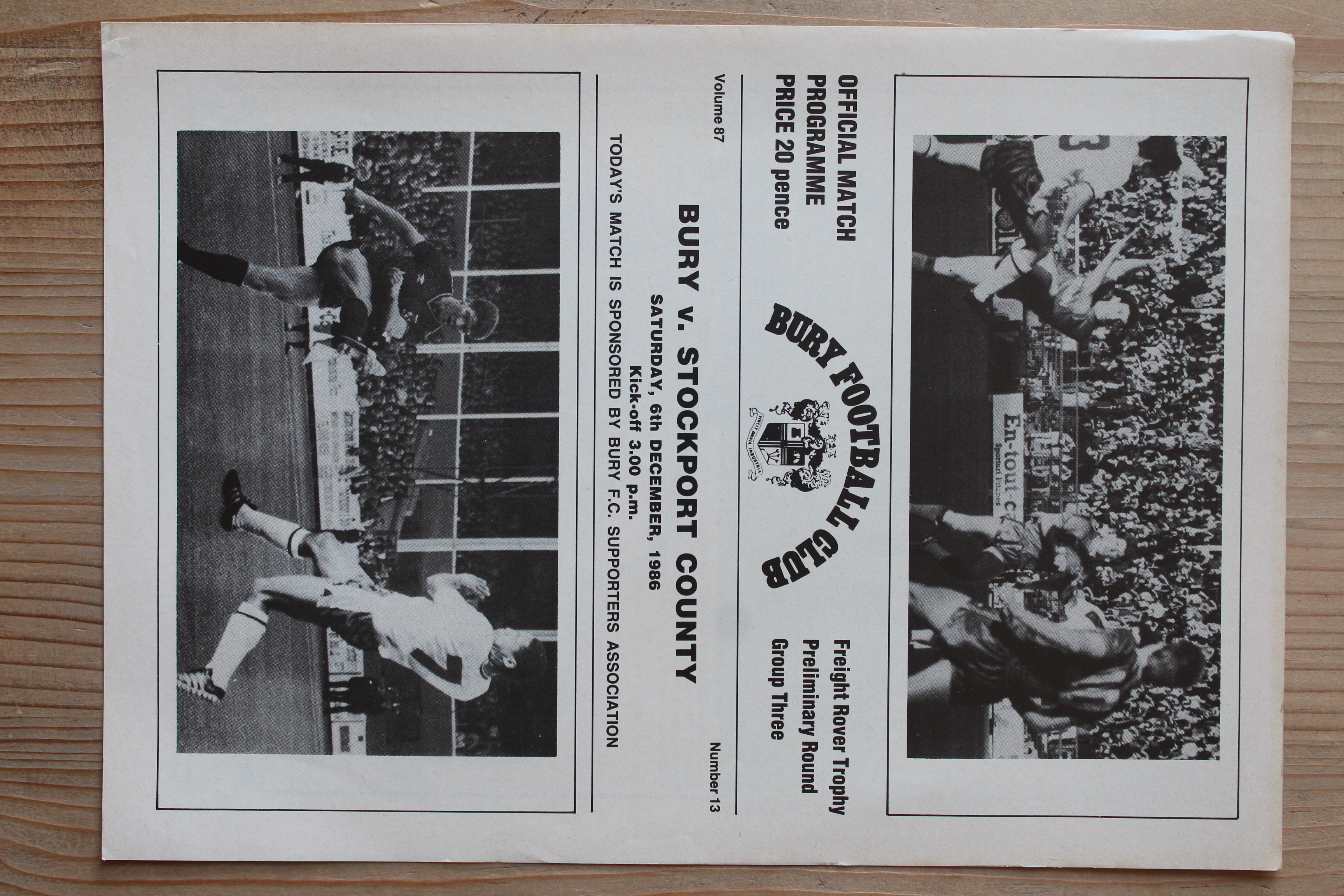 Bury FC v Stockport County FC