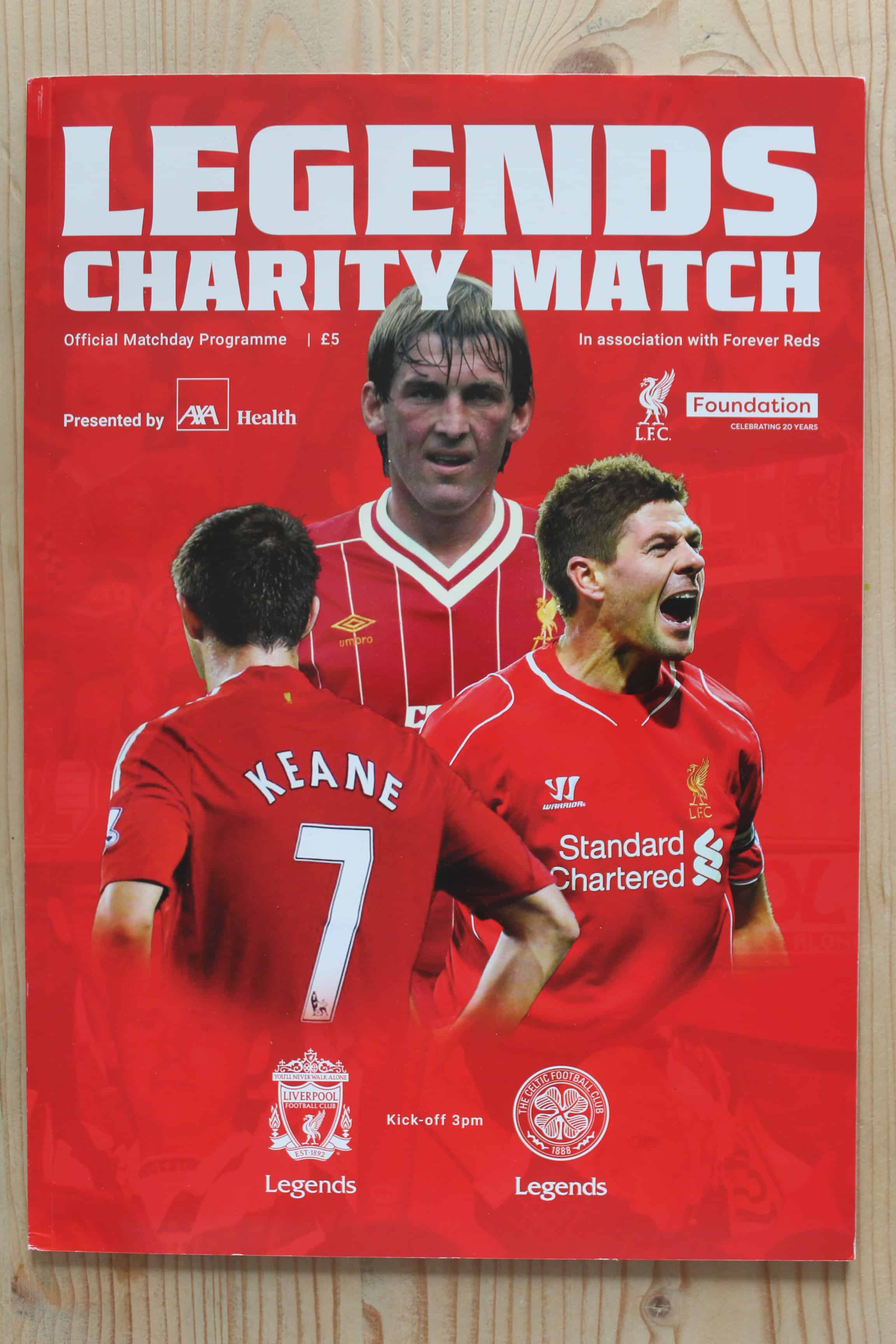 Liverpool (Legends)  v Celtic (Glasgow) FC