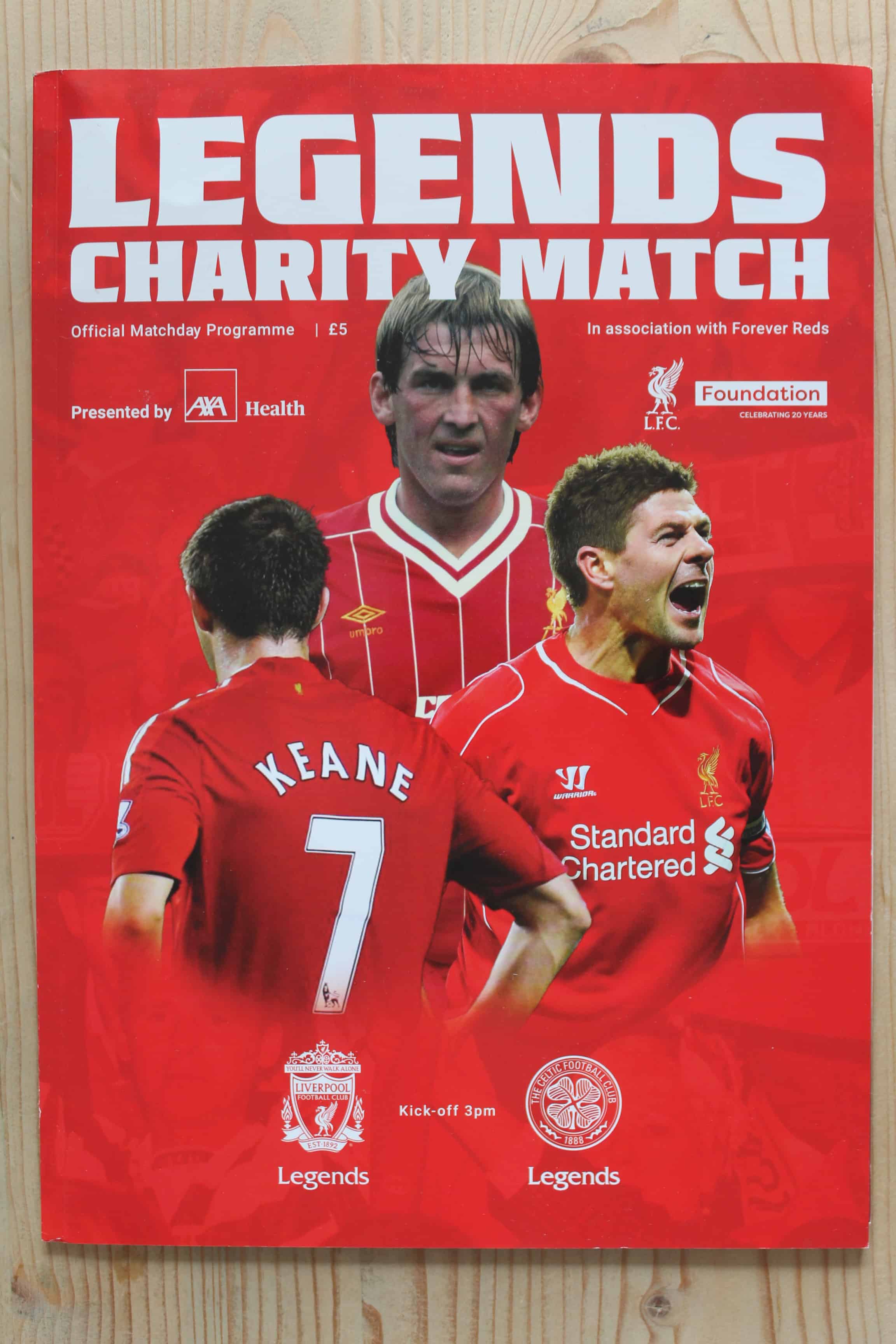 Liverpool (Legends)  v Celtic (Glasgow) FC