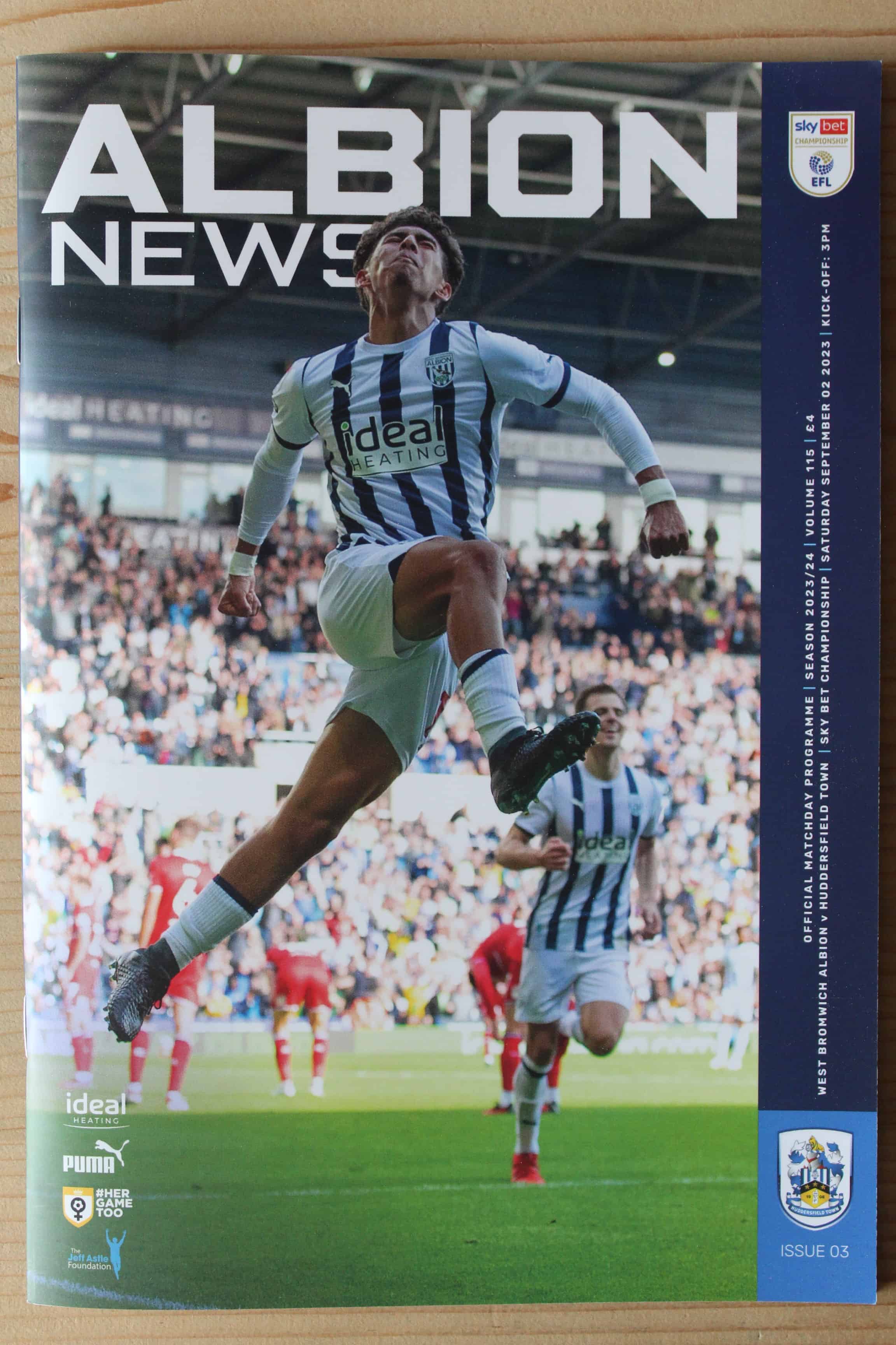 West Bromwich Albion FC  v Huddersfield Town FC