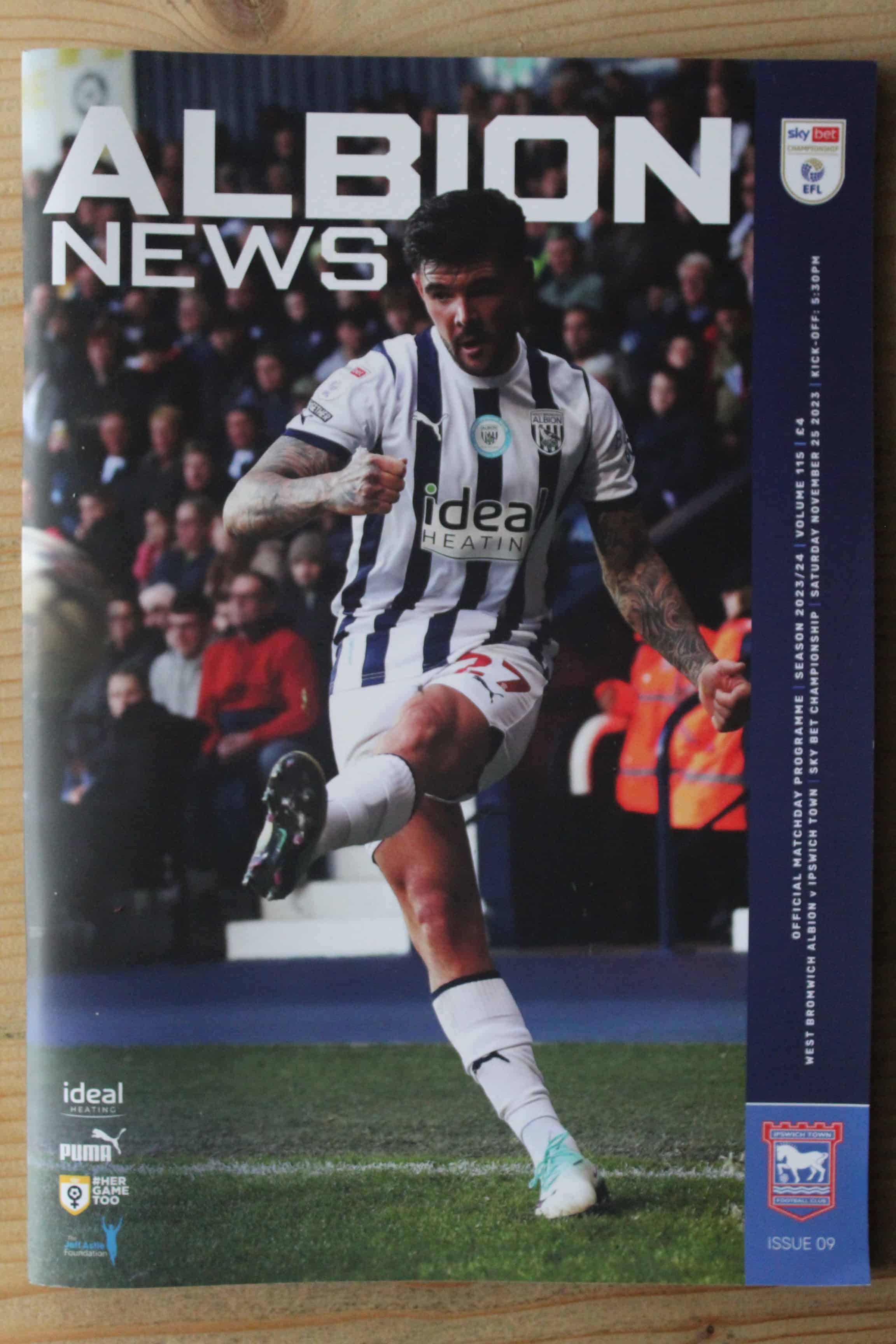 West Bromwich Albion FC  v Ipswich Town FC