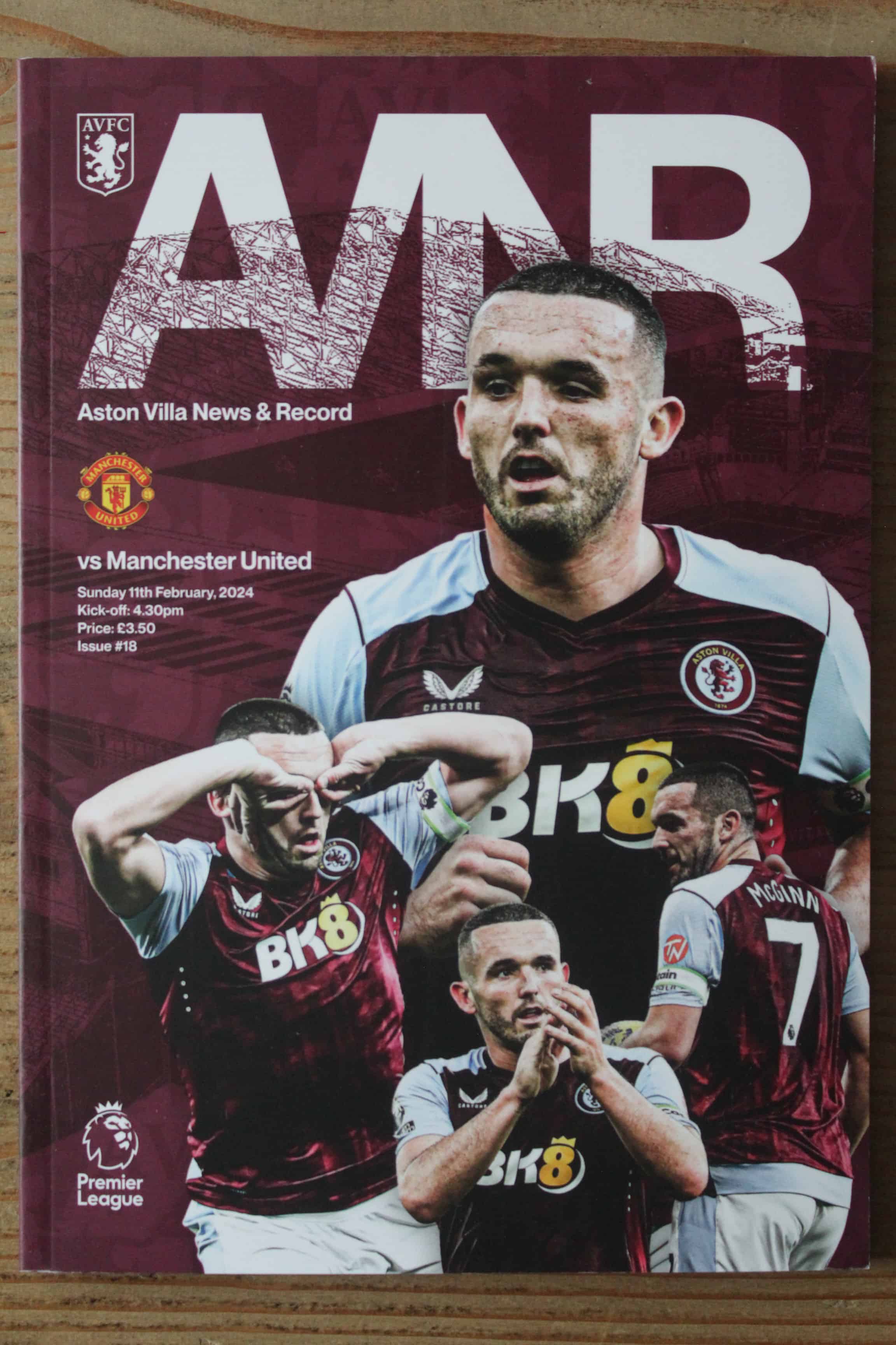 Aston Villa FC v Manchester United FC