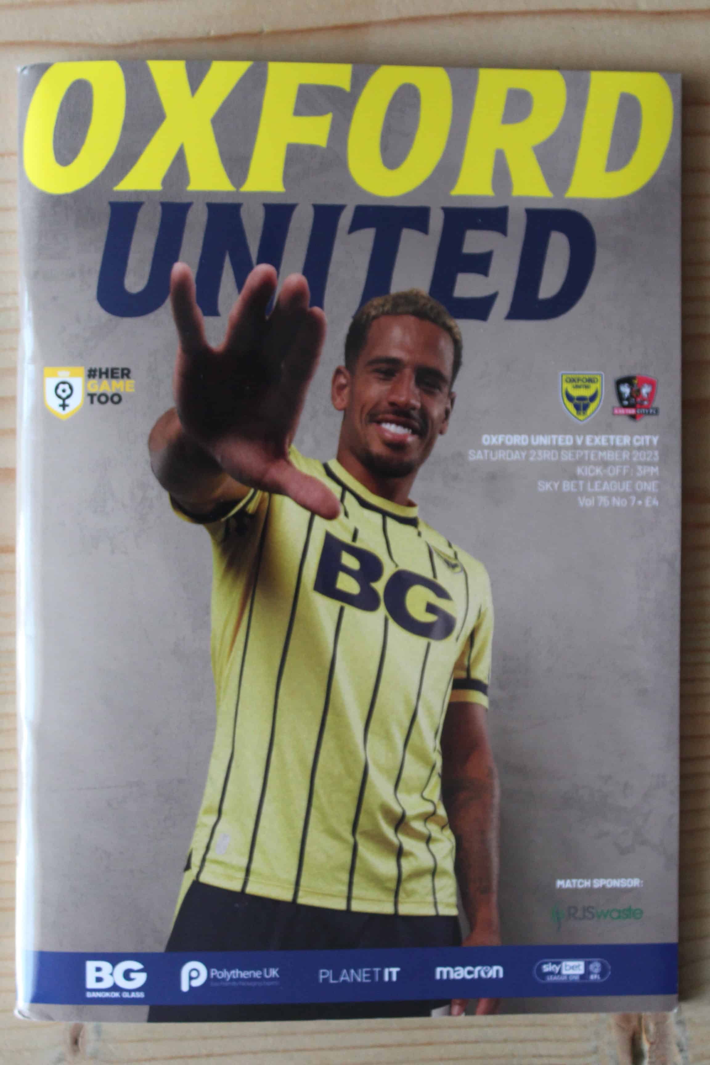 Oxford United FC v Exeter City FC