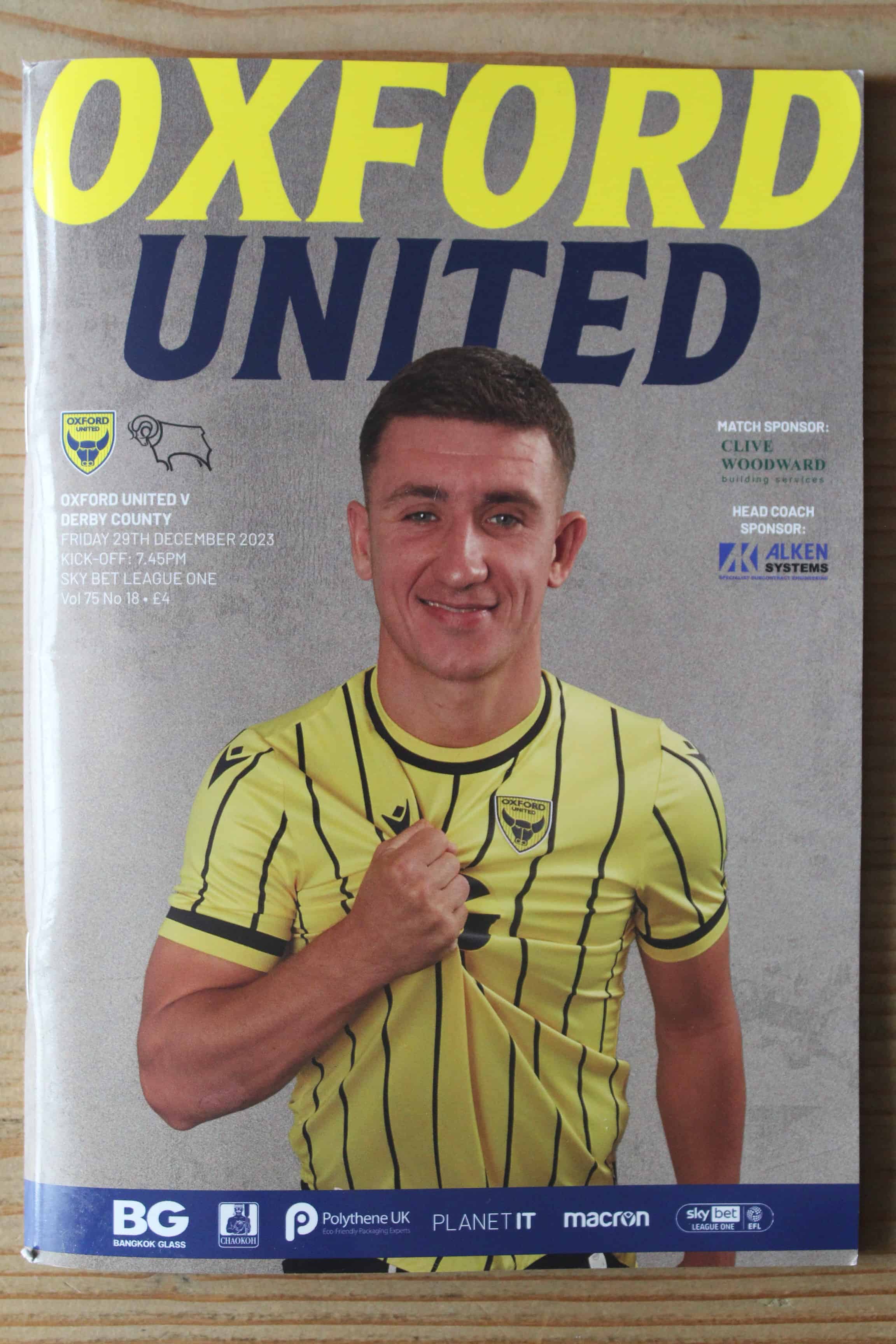 Oxford United FC v Derby County FC