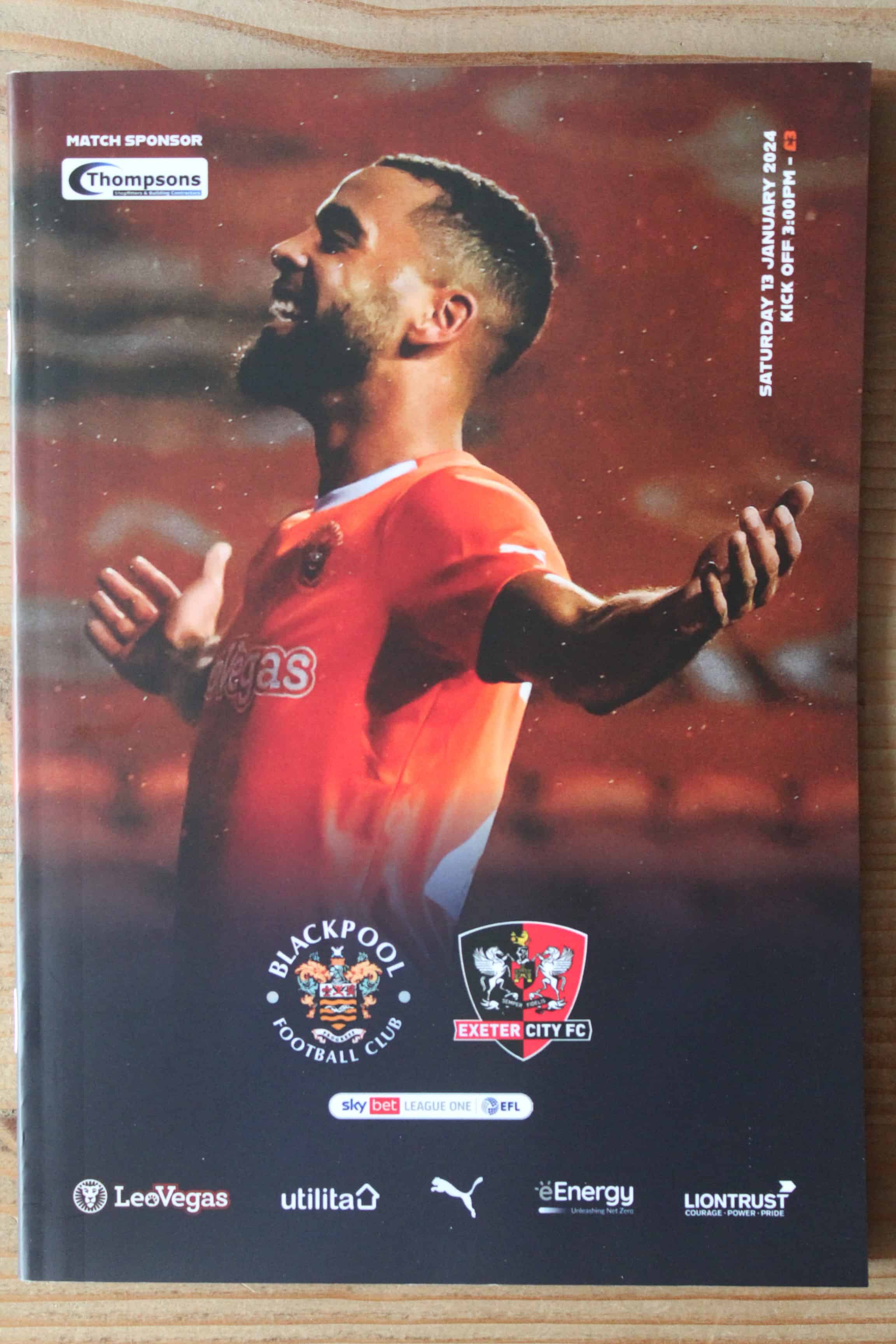 Blackpool FC v Exeter City FC