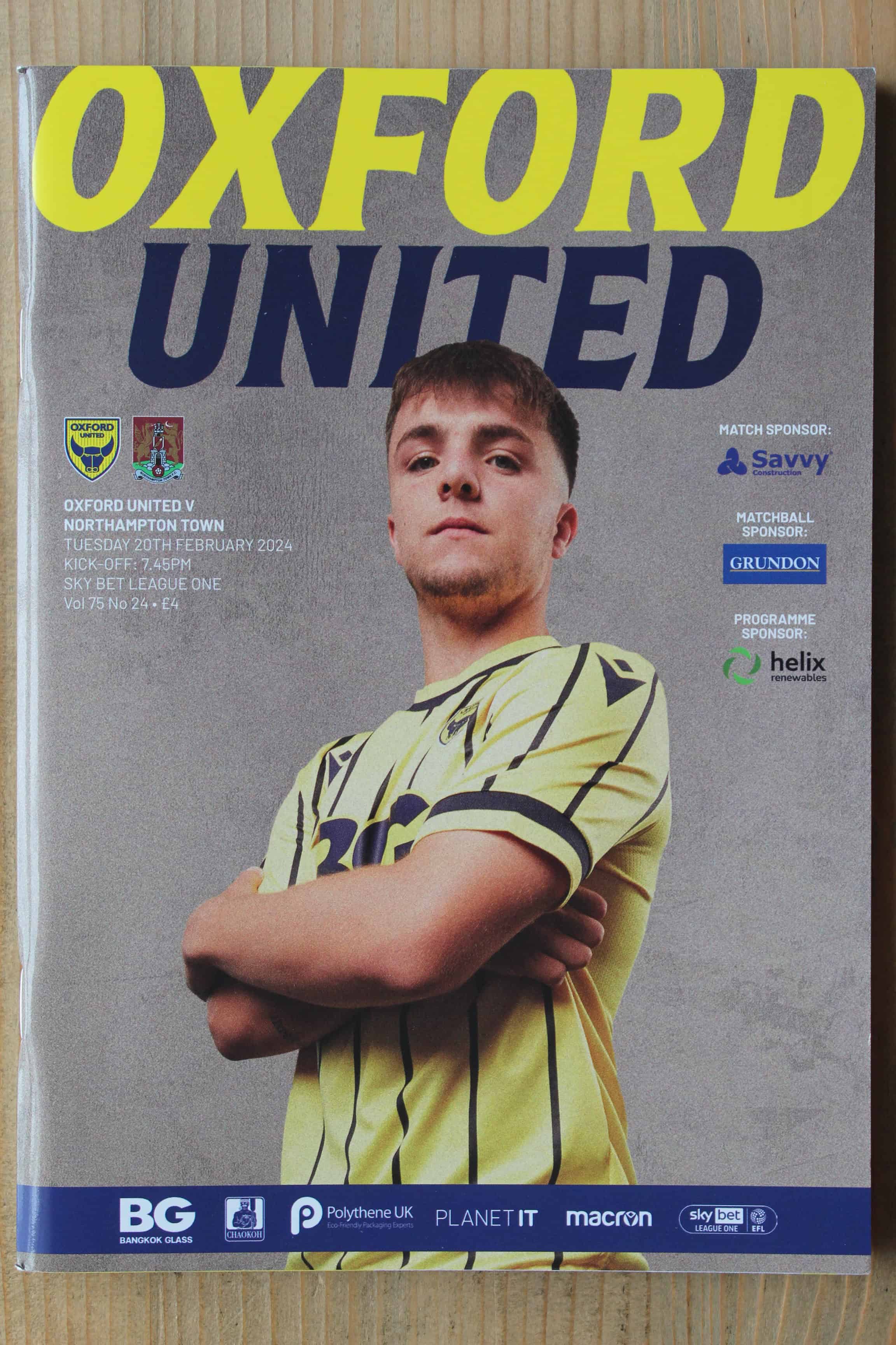 Oxford United FC v Northampton Town FC