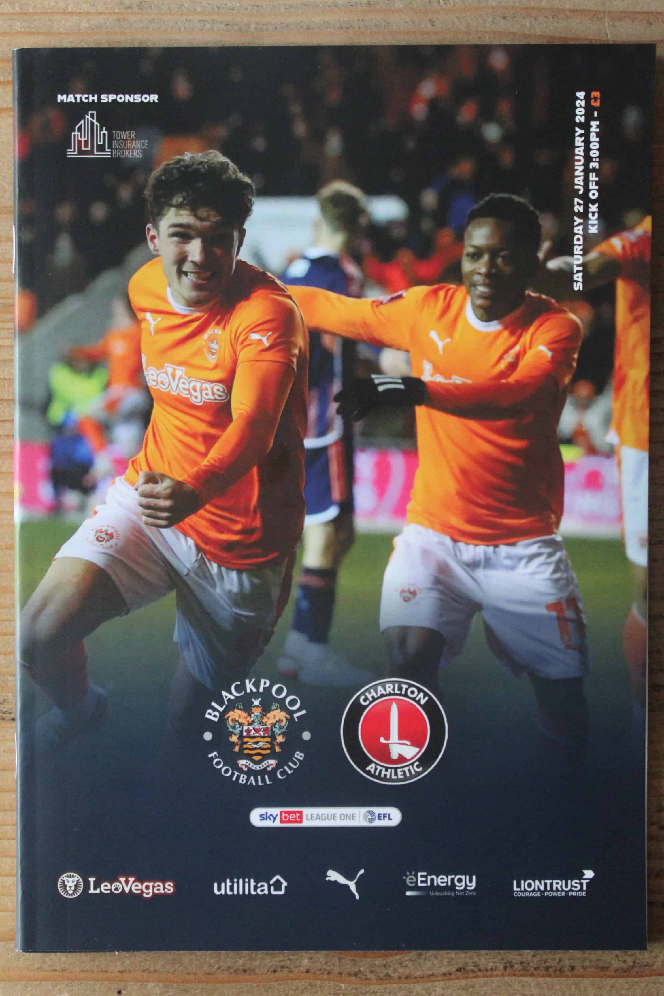 Blackpool FC v Charlton Athletic FC