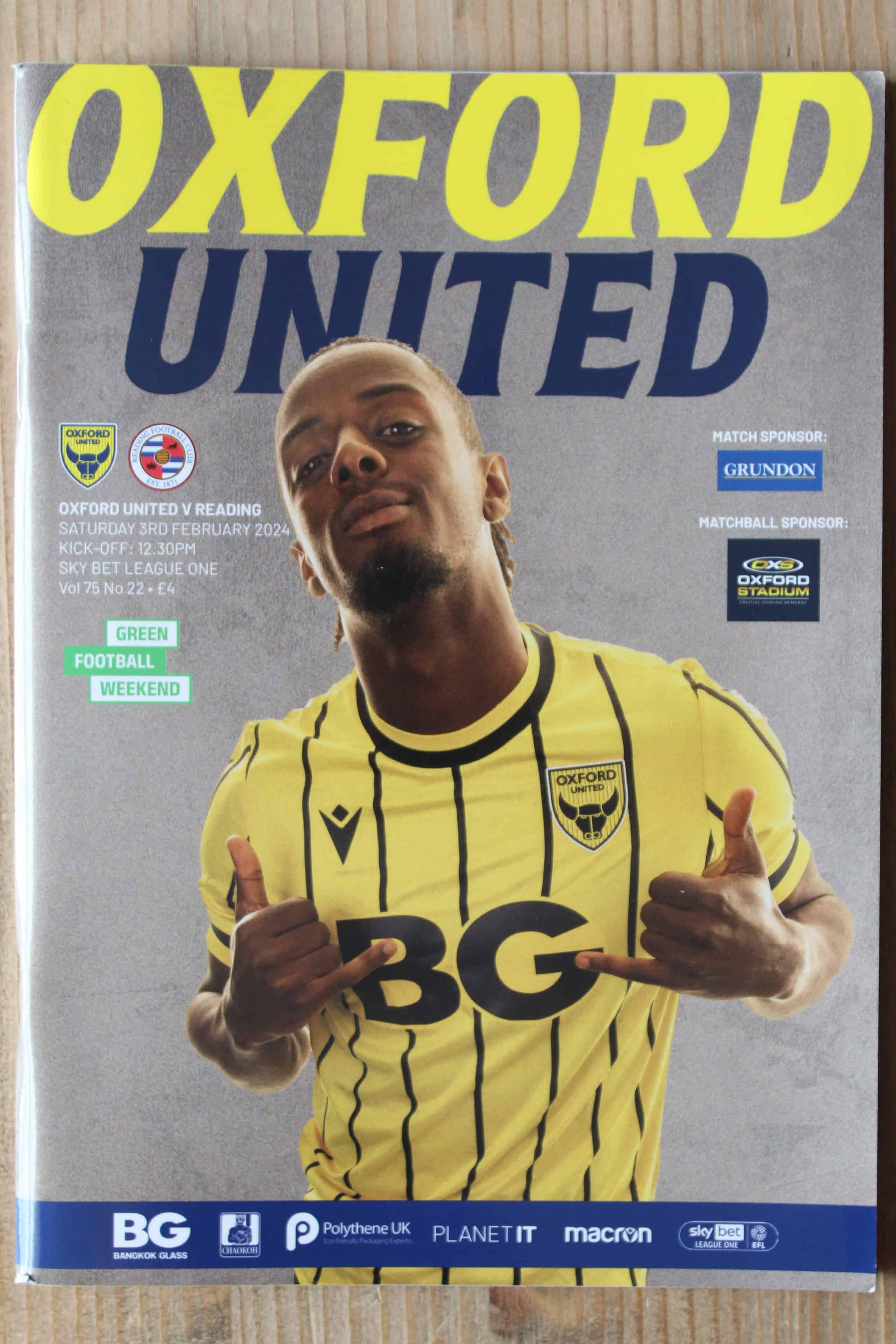 Oxford United FC v Reading FC