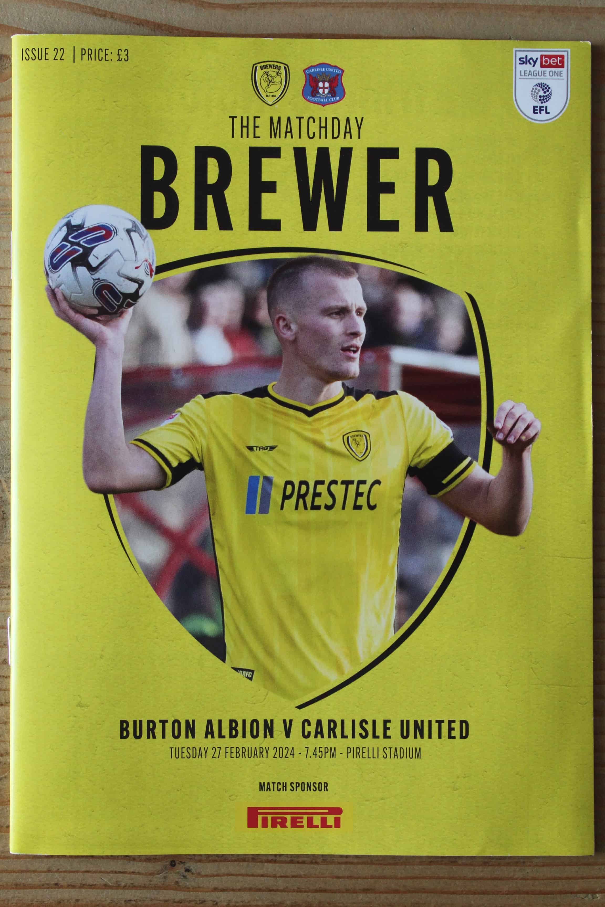 Burton Albion FC v Carlisle United FC