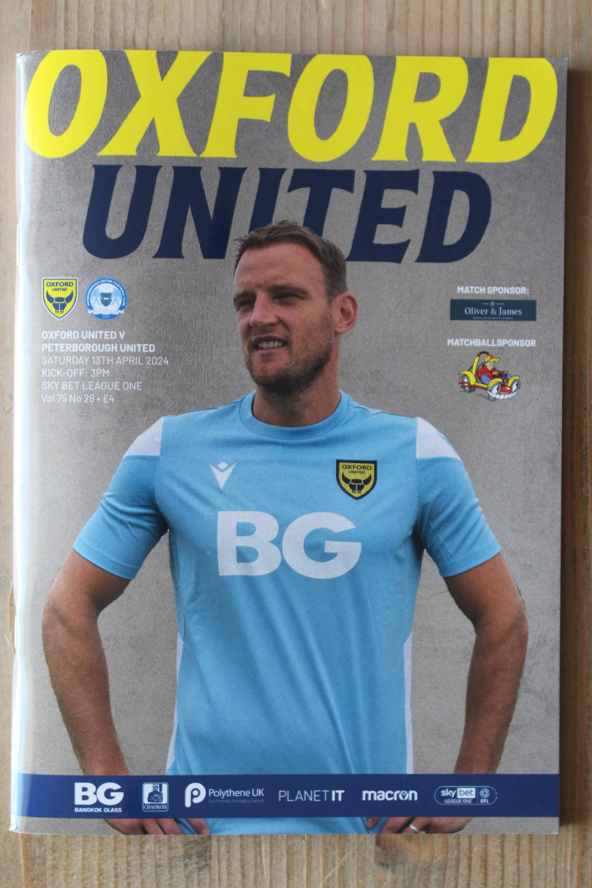 Oxford United FC v Peterborough United FC