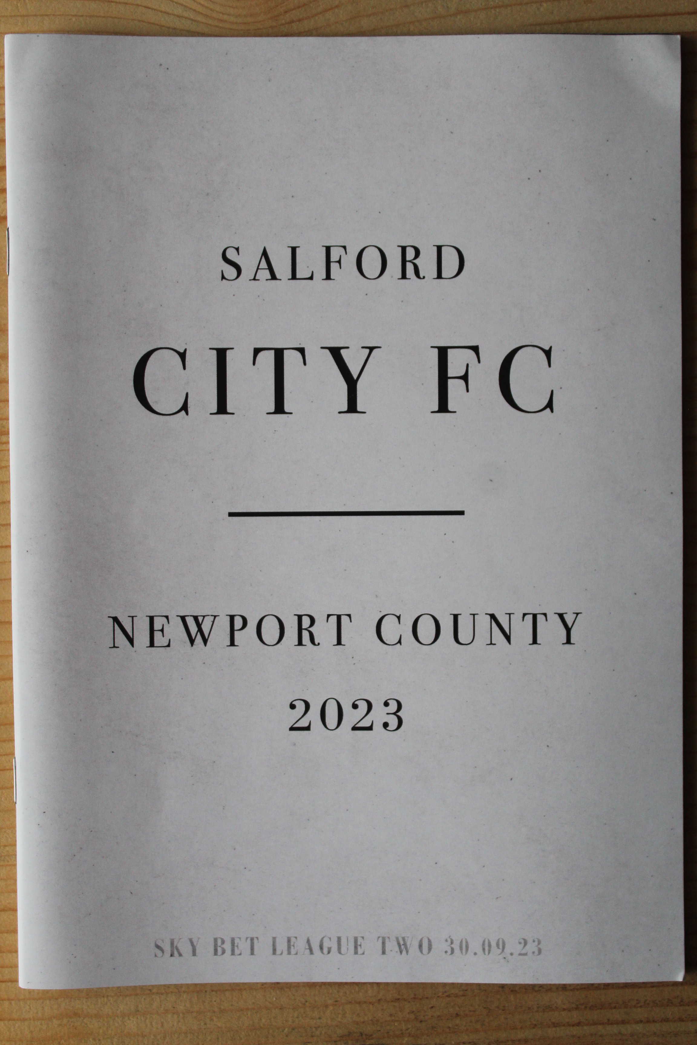 Salford City v Newport County AFC