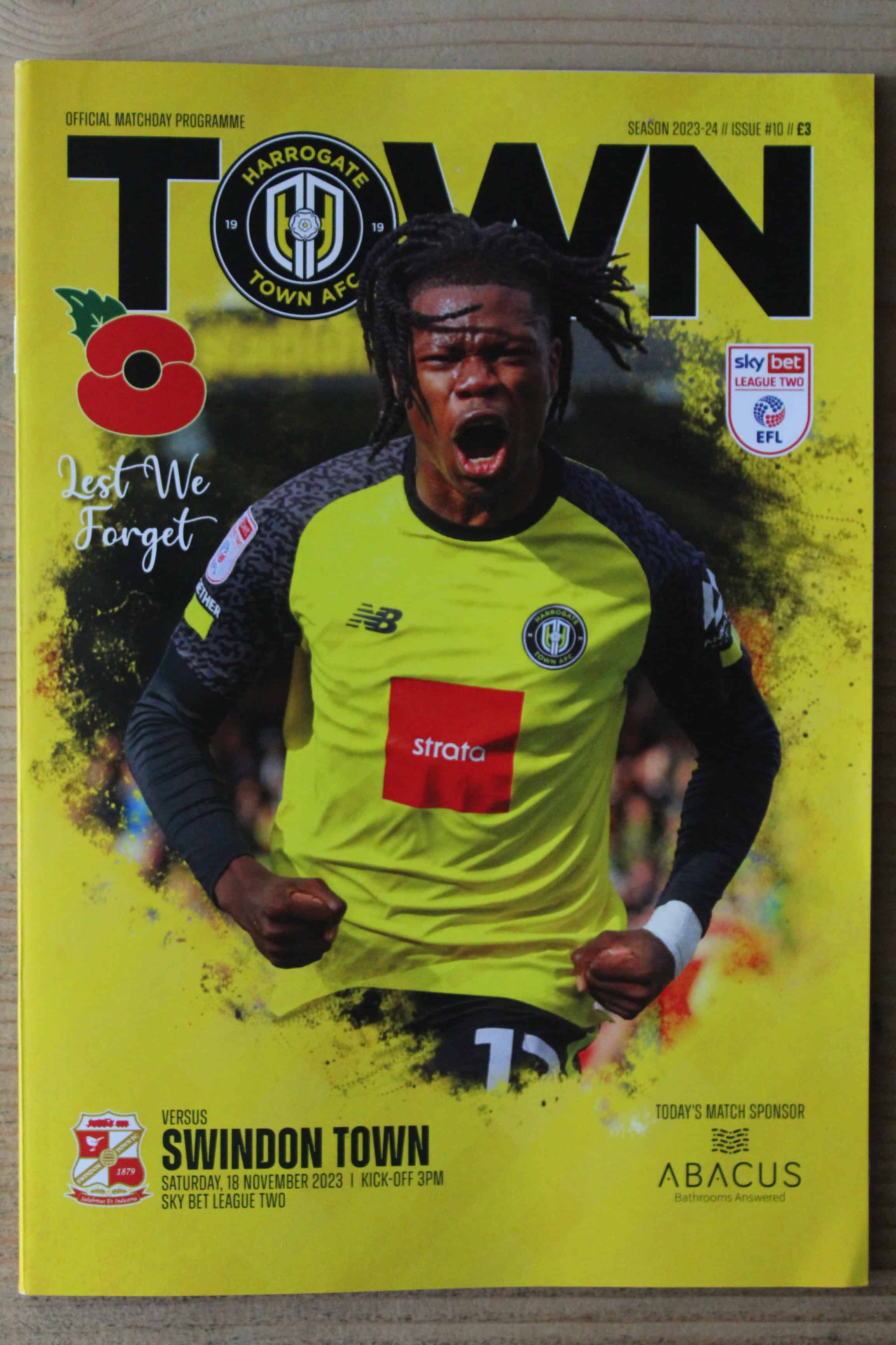 Harrogate Town  v Swindon Town FC