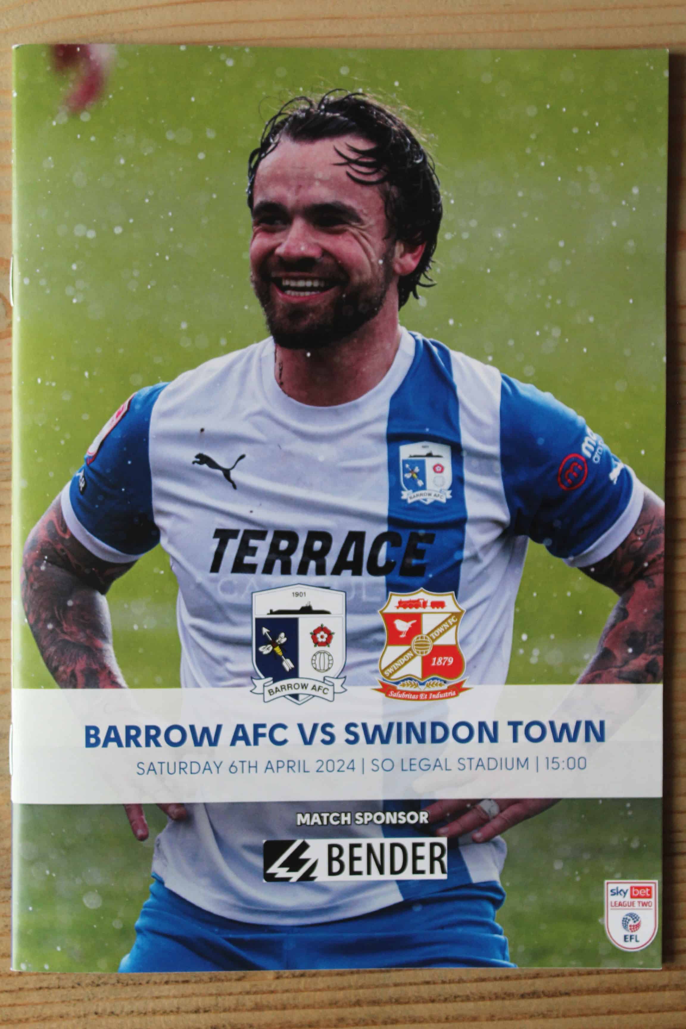 Barrow AFC v Swindon Town FC