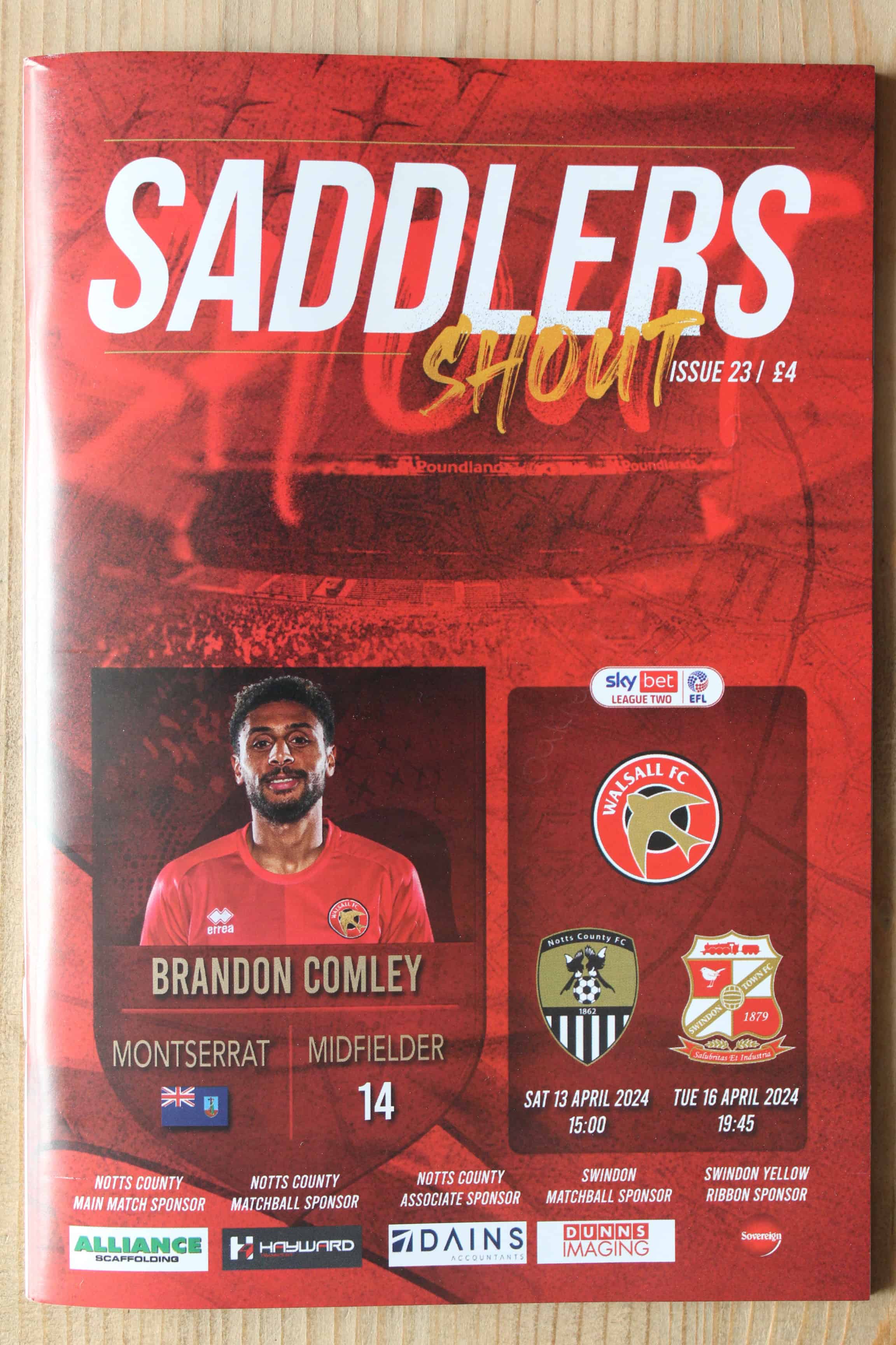 Walsall FC v Notts County FC