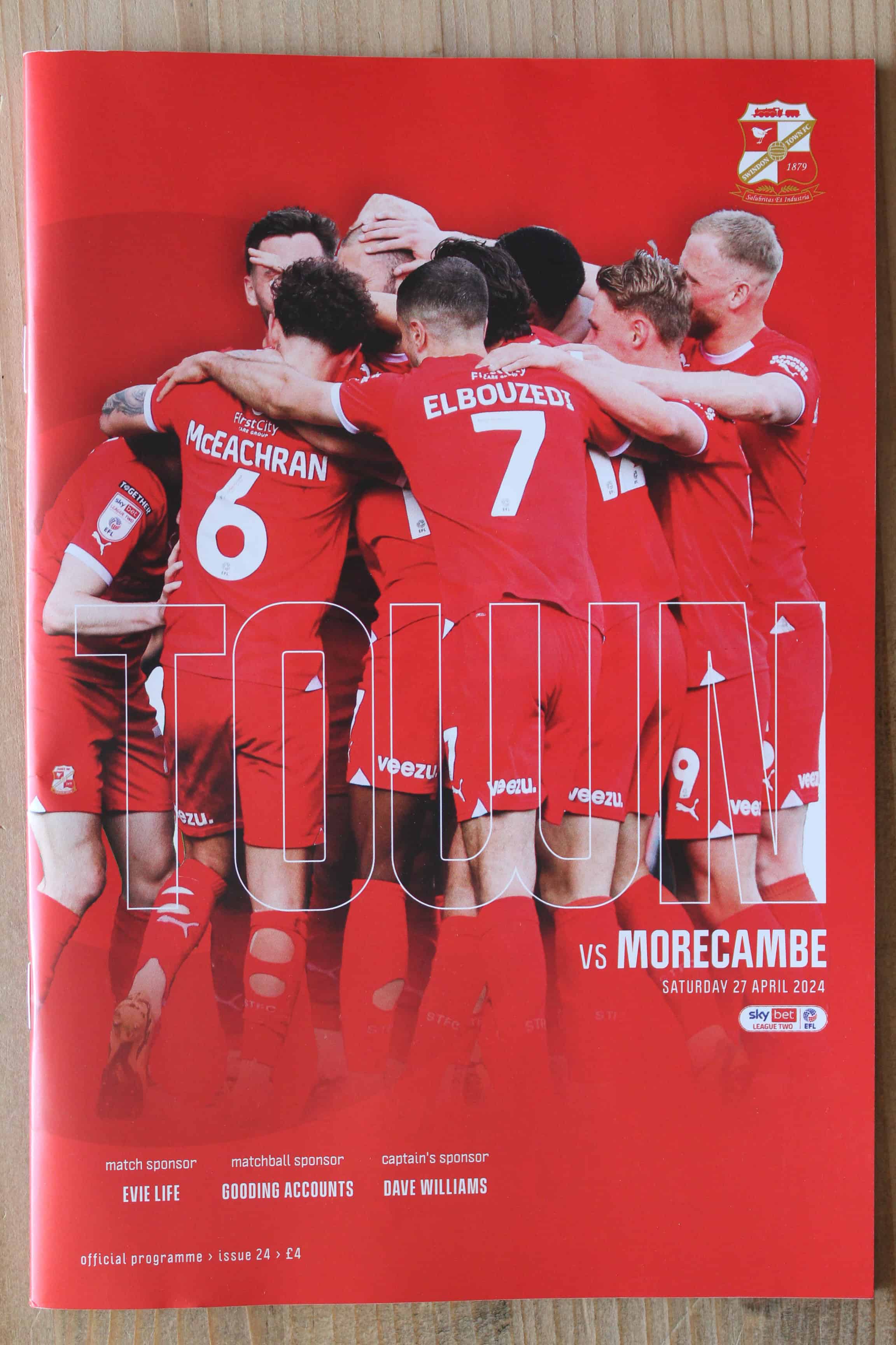 Swindon Town FC v Morecambe FC