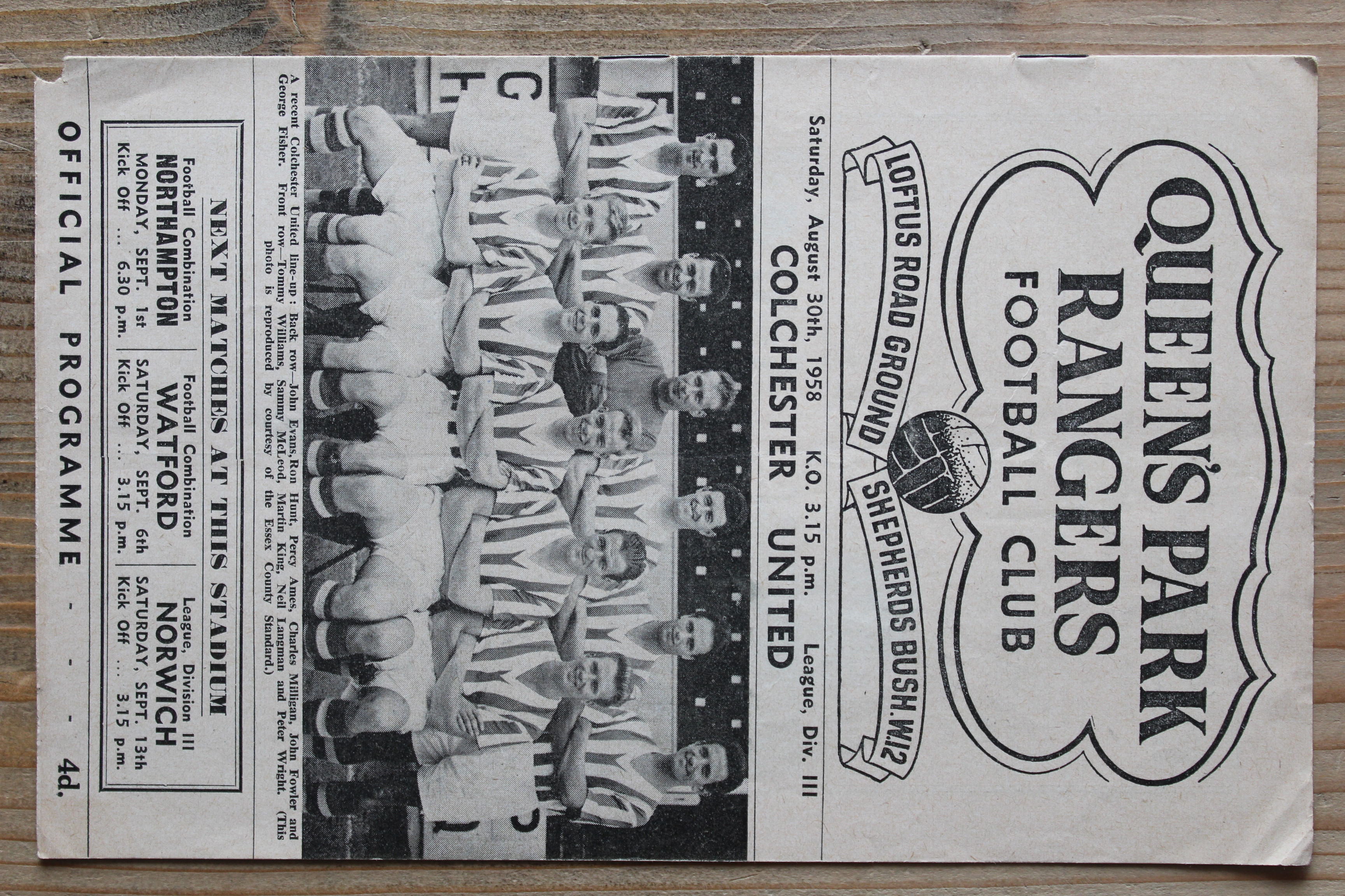 Queens Park Rangers FC v Colchester United FC