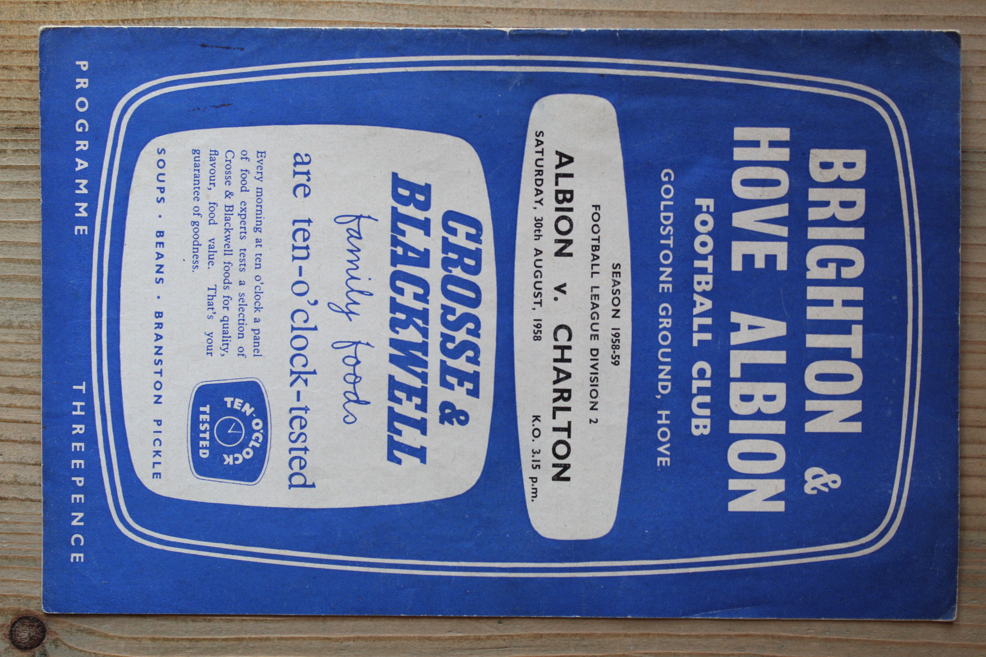 Brighton & Hove Albion FC v Charlton Athletic FC