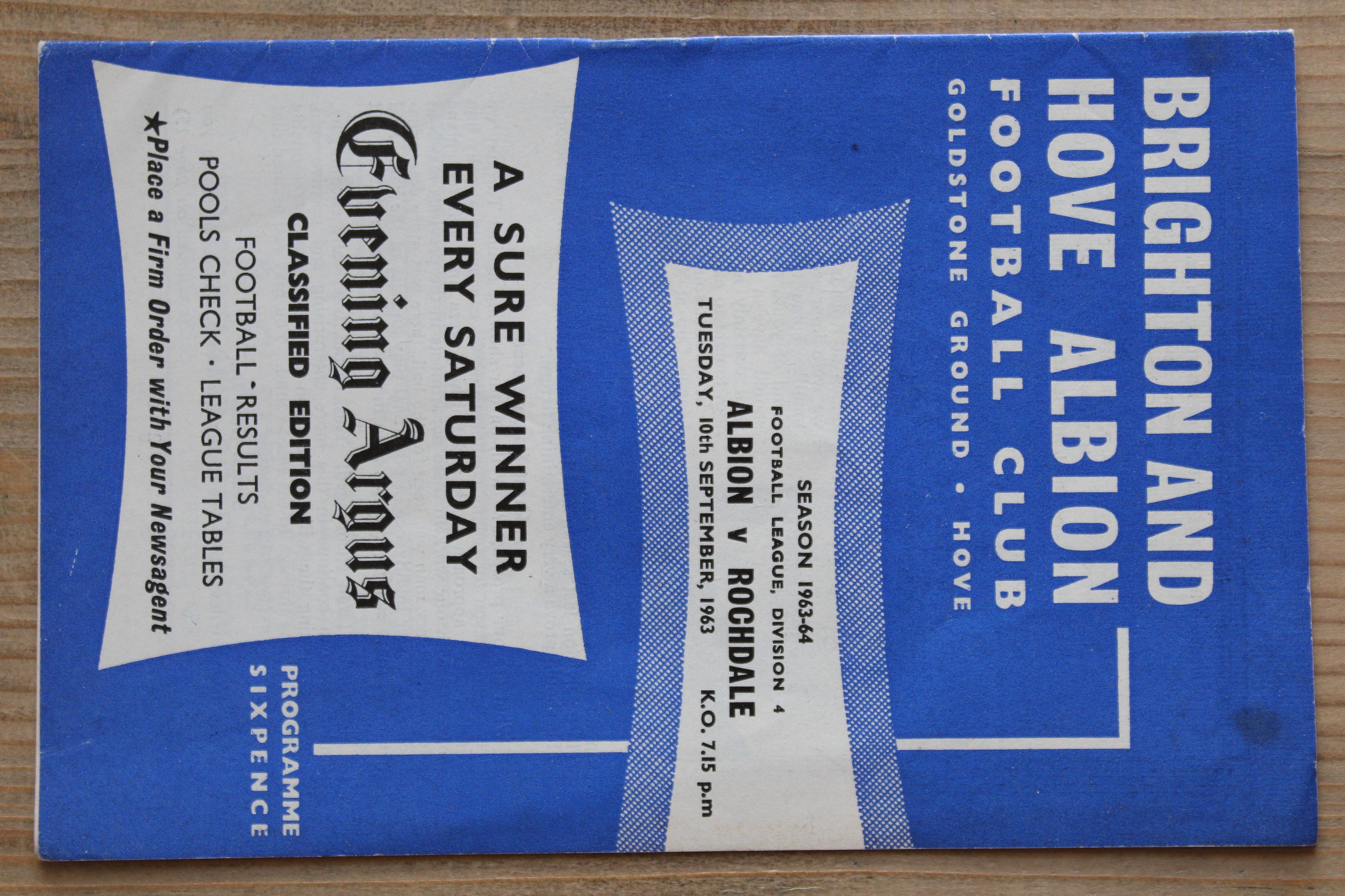 Brighton & Hove Albion FC v Rochdale FC