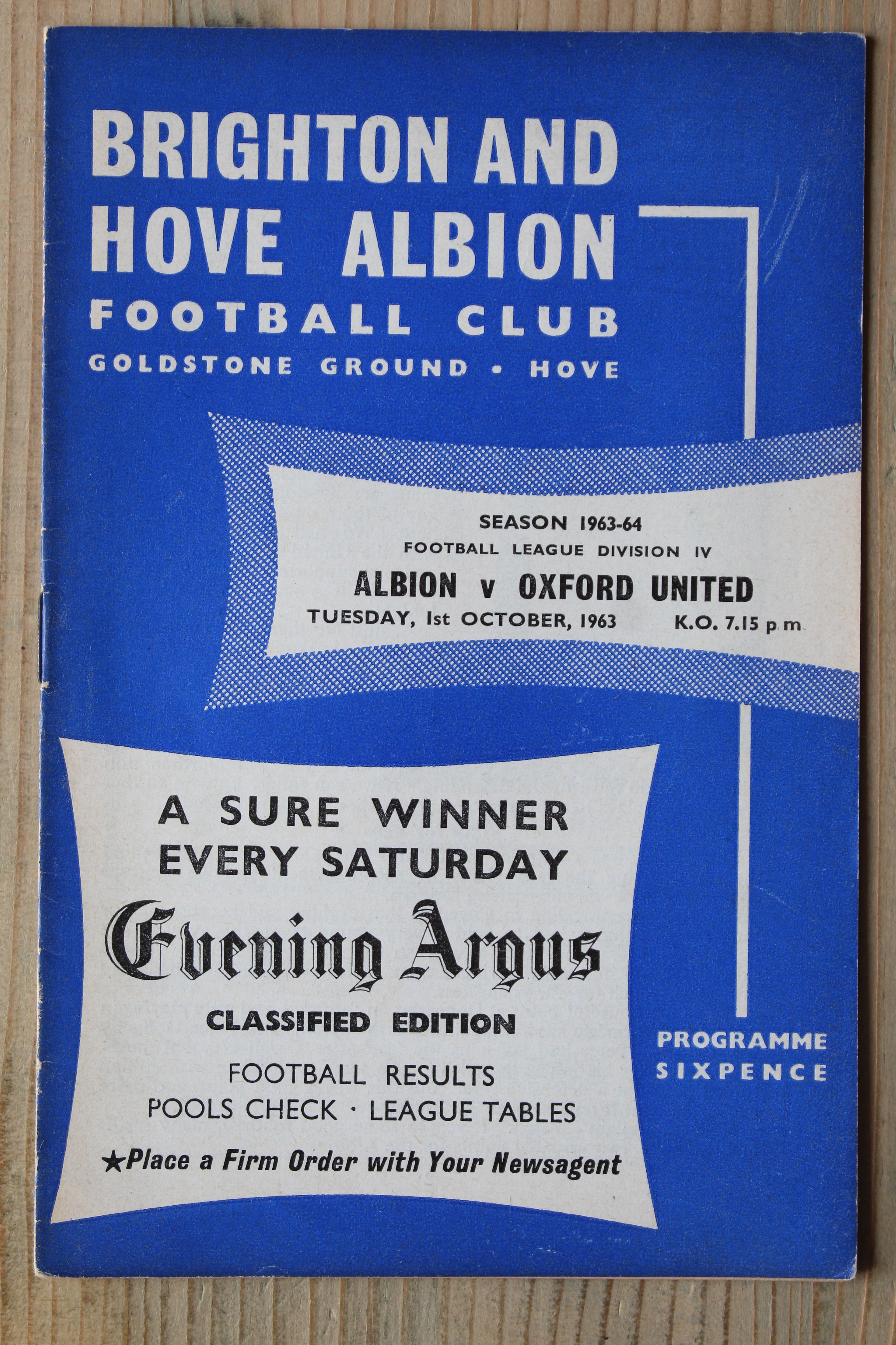 Brighton & Hove Albion FC v Oxford United FC