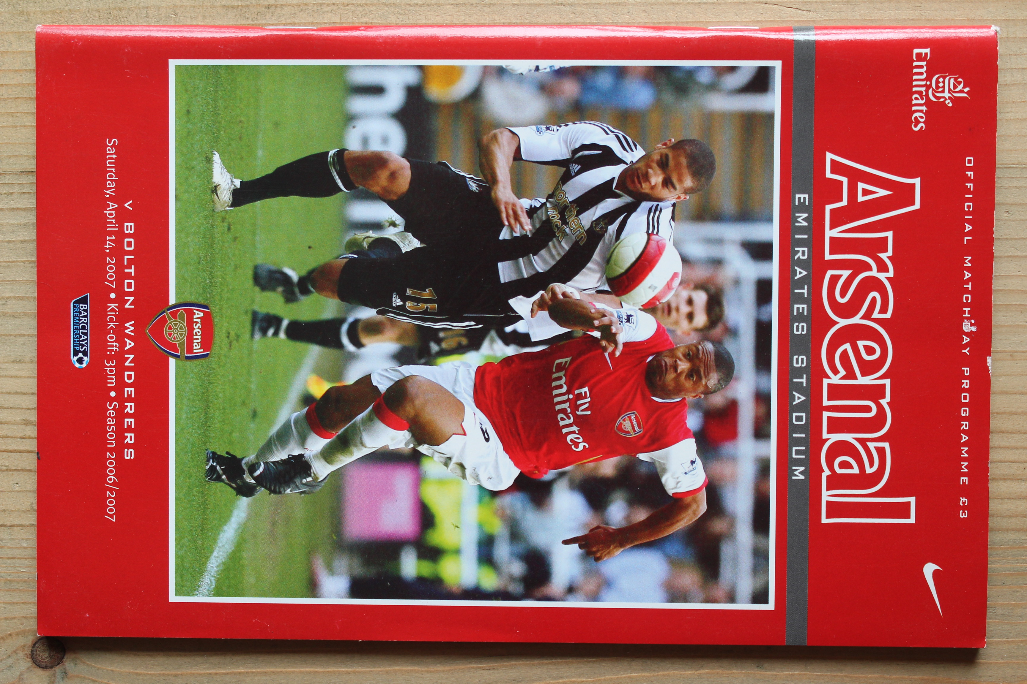 Arsenal FC v Bolton Wanderers FC