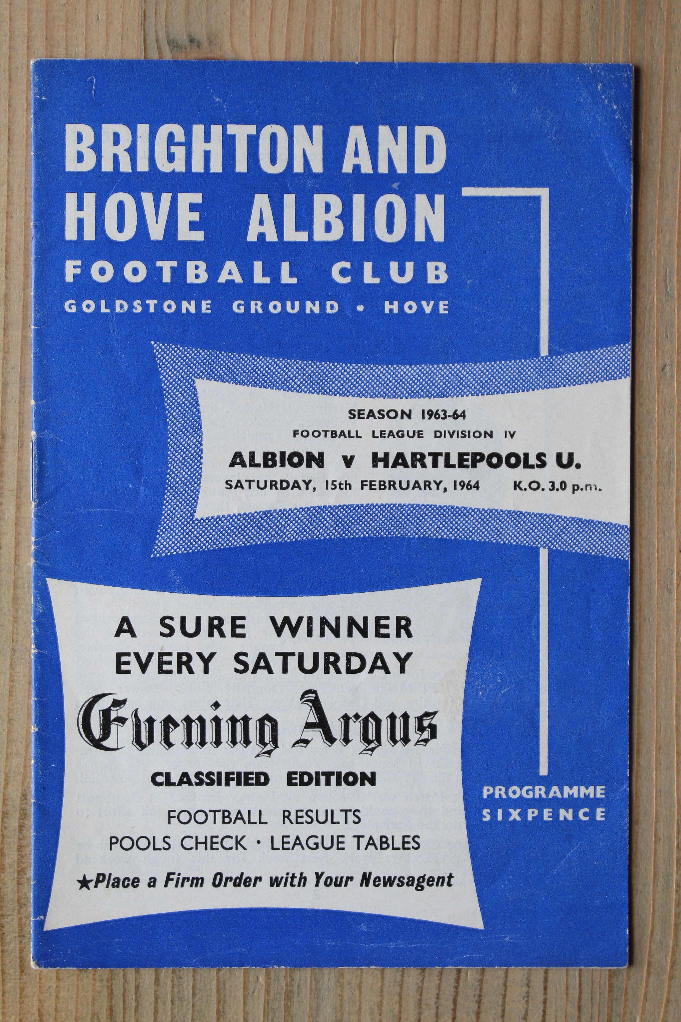Brighton & Hove Albion FC v Hartlepool United