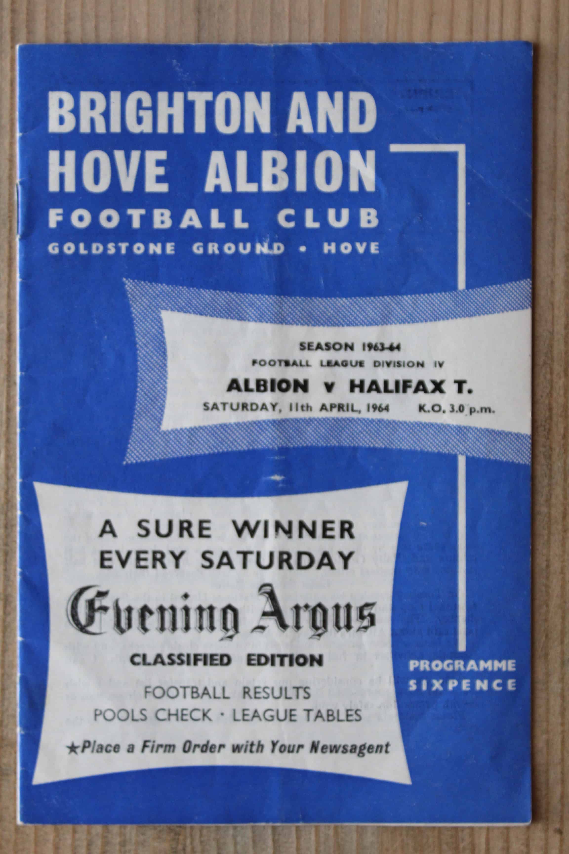 Brighton & Hove Albion FC v Halifax Town A.F.C