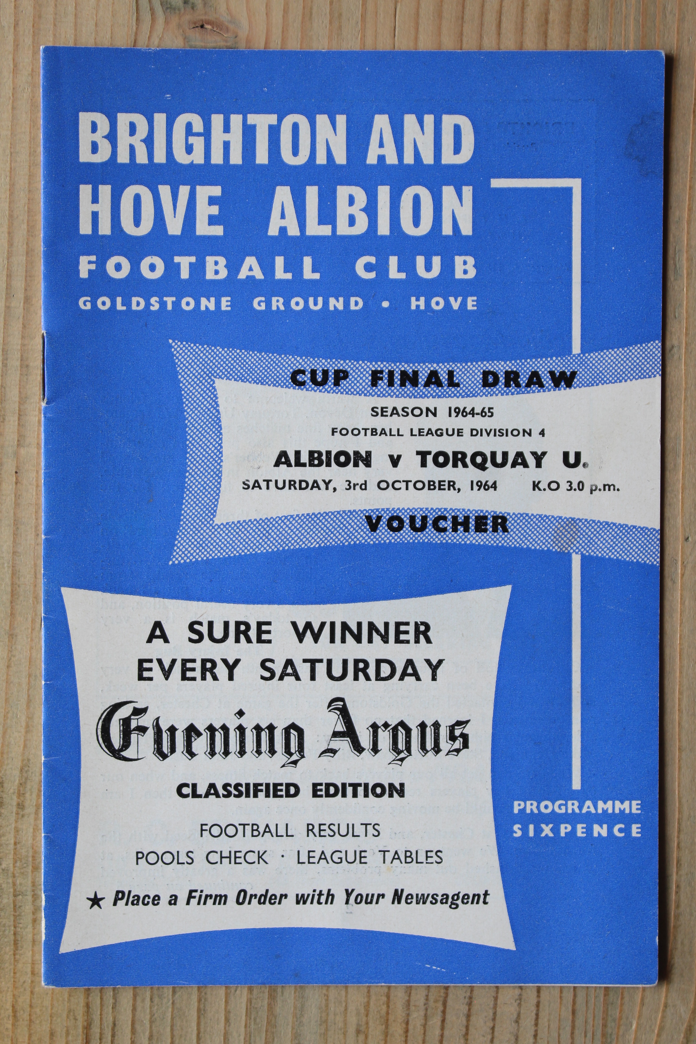 Brighton & Hove Albion FC v Torquay United FC