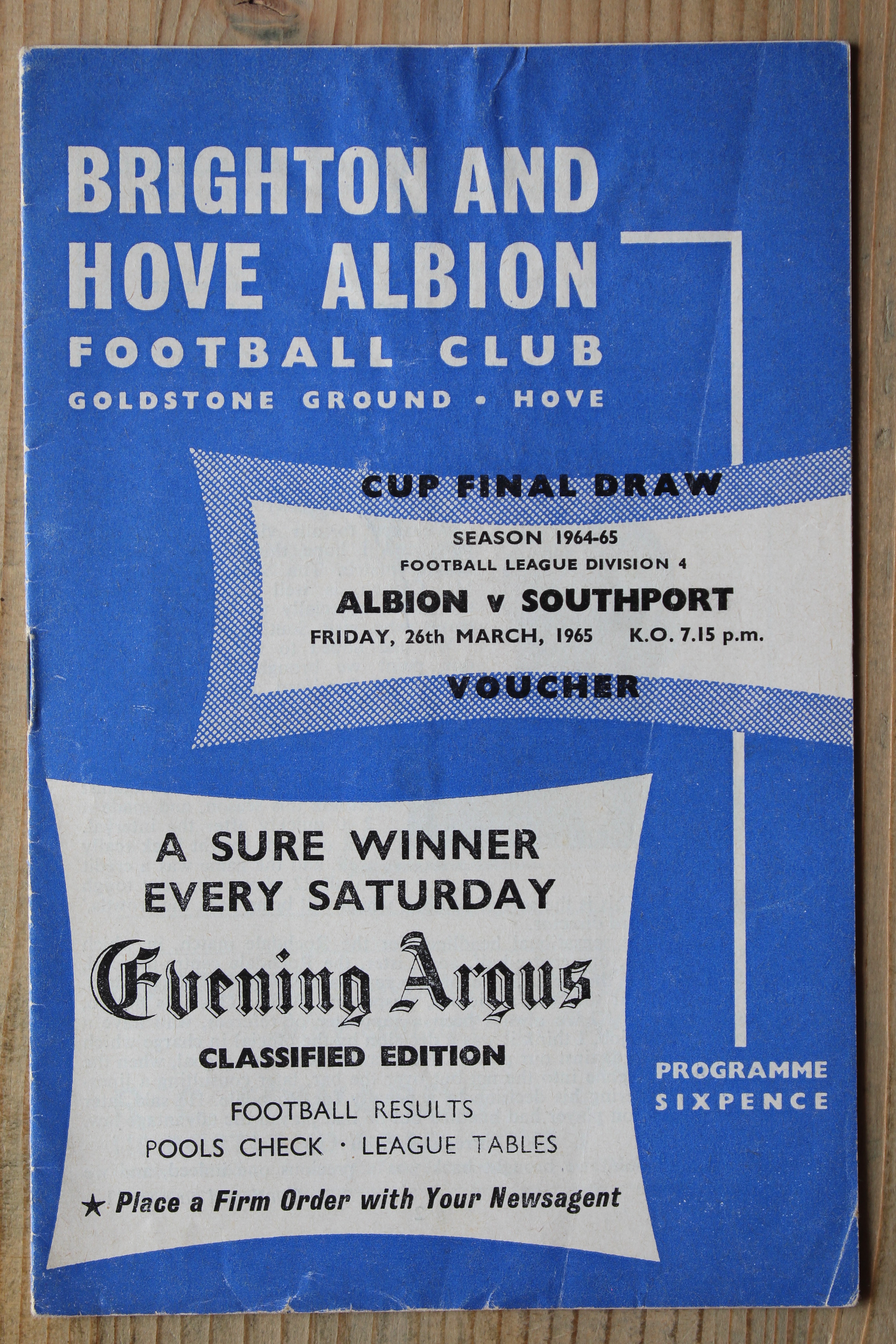 Brighton & Hove Albion FC v Southport