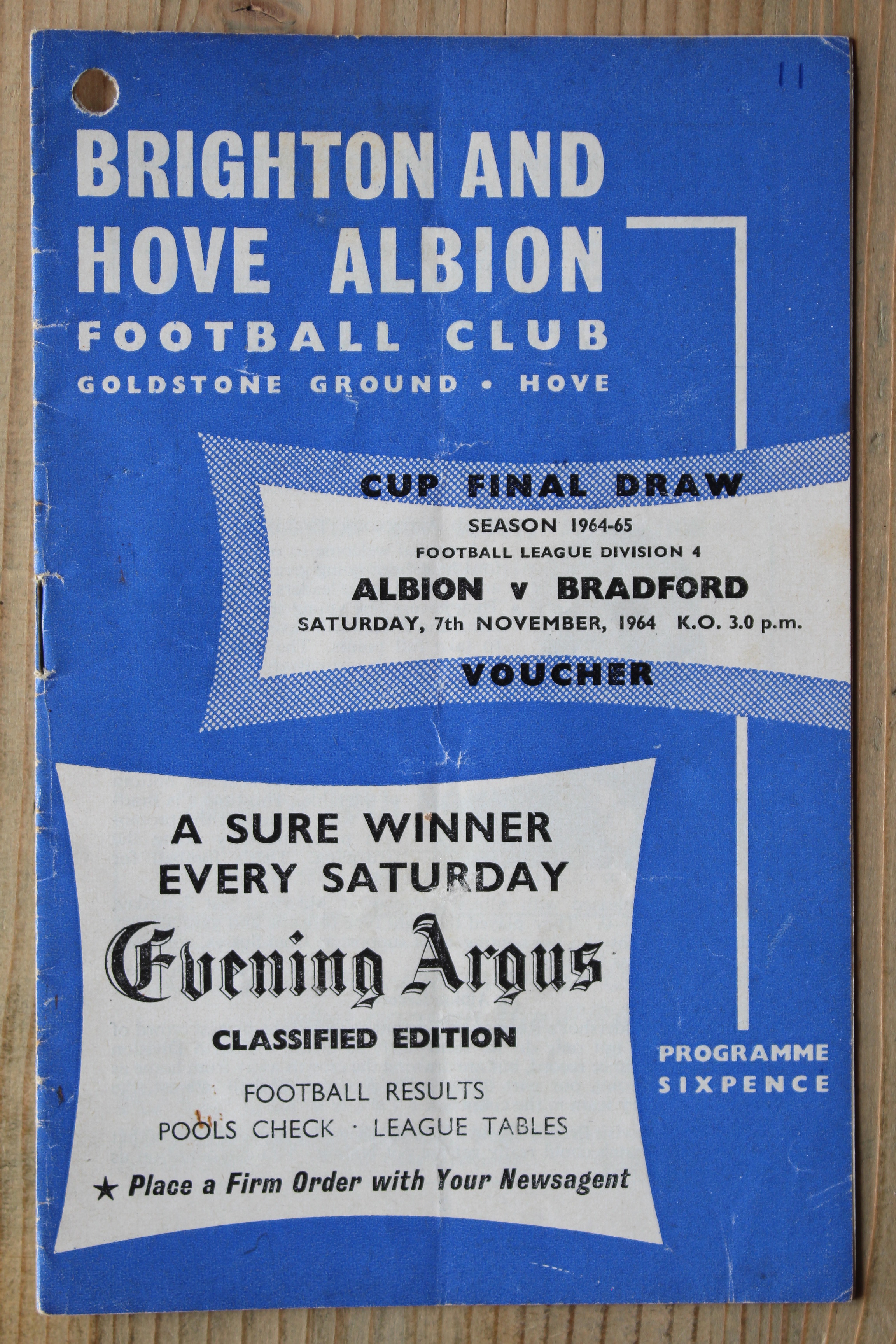Brighton & Hove Albion FC v Bradford Park Avenue