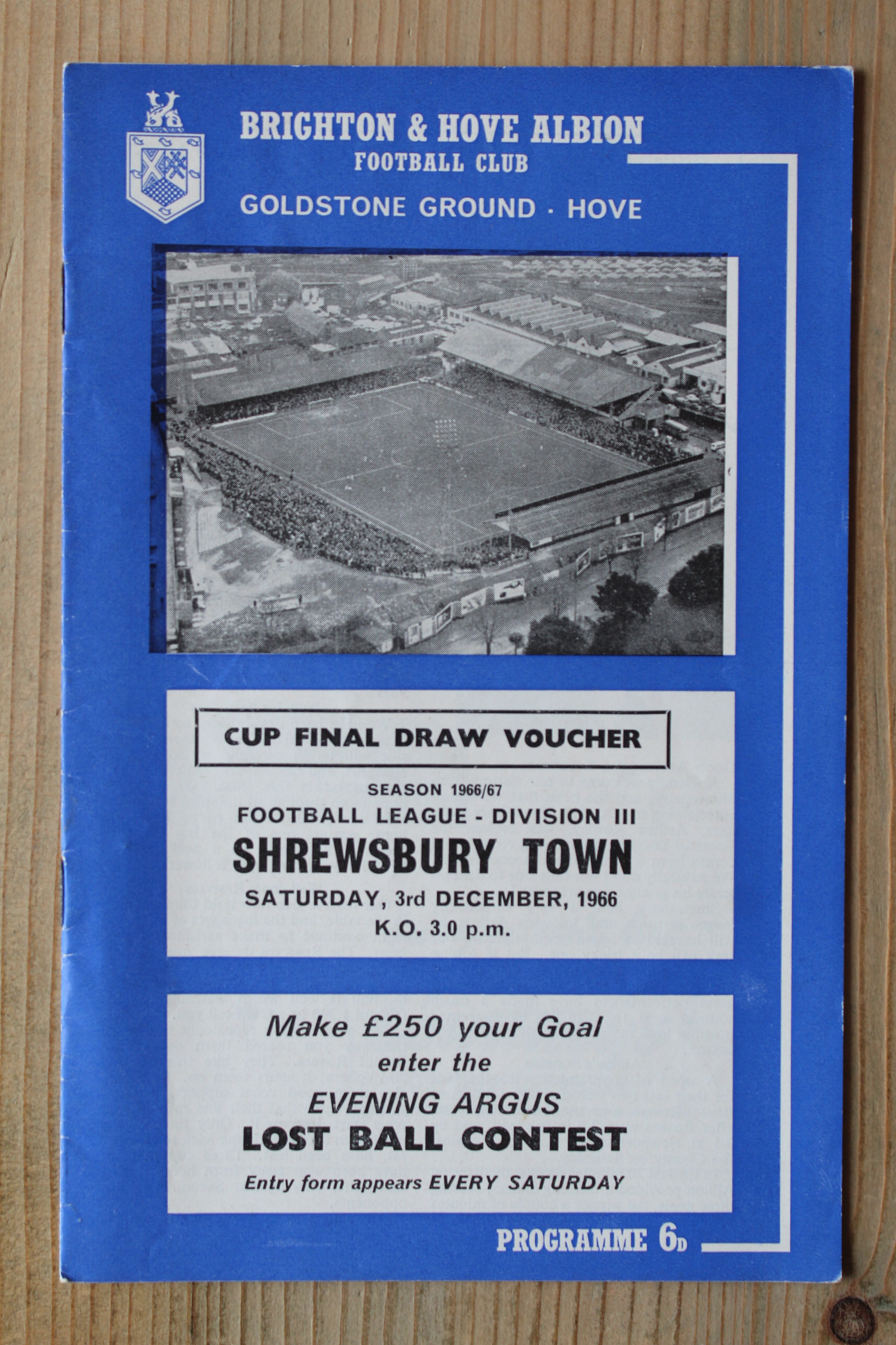 Brighton & Hove Albion FC v Shrewsbury Town FC