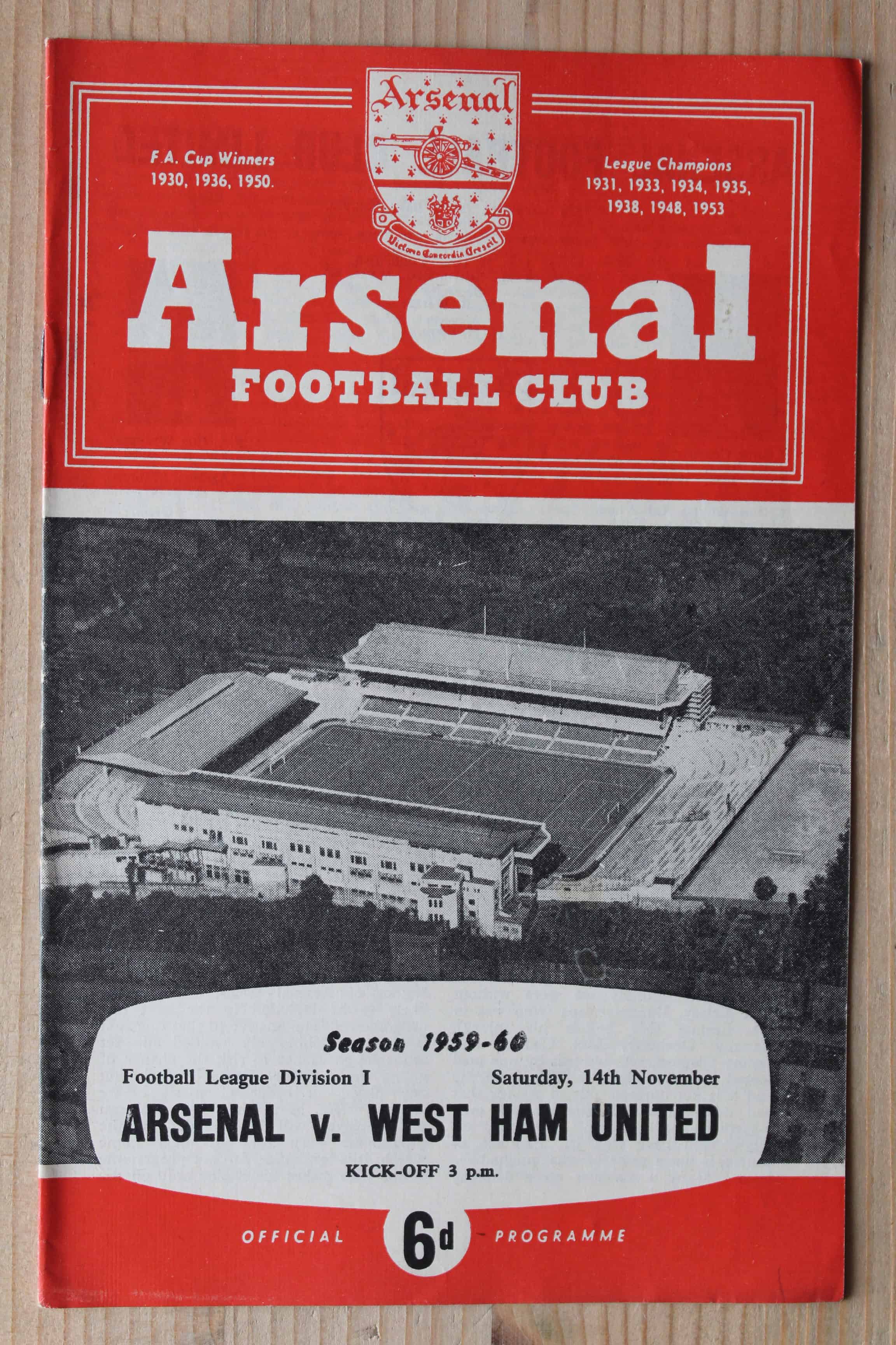 Arsenal FC v West Ham United FC