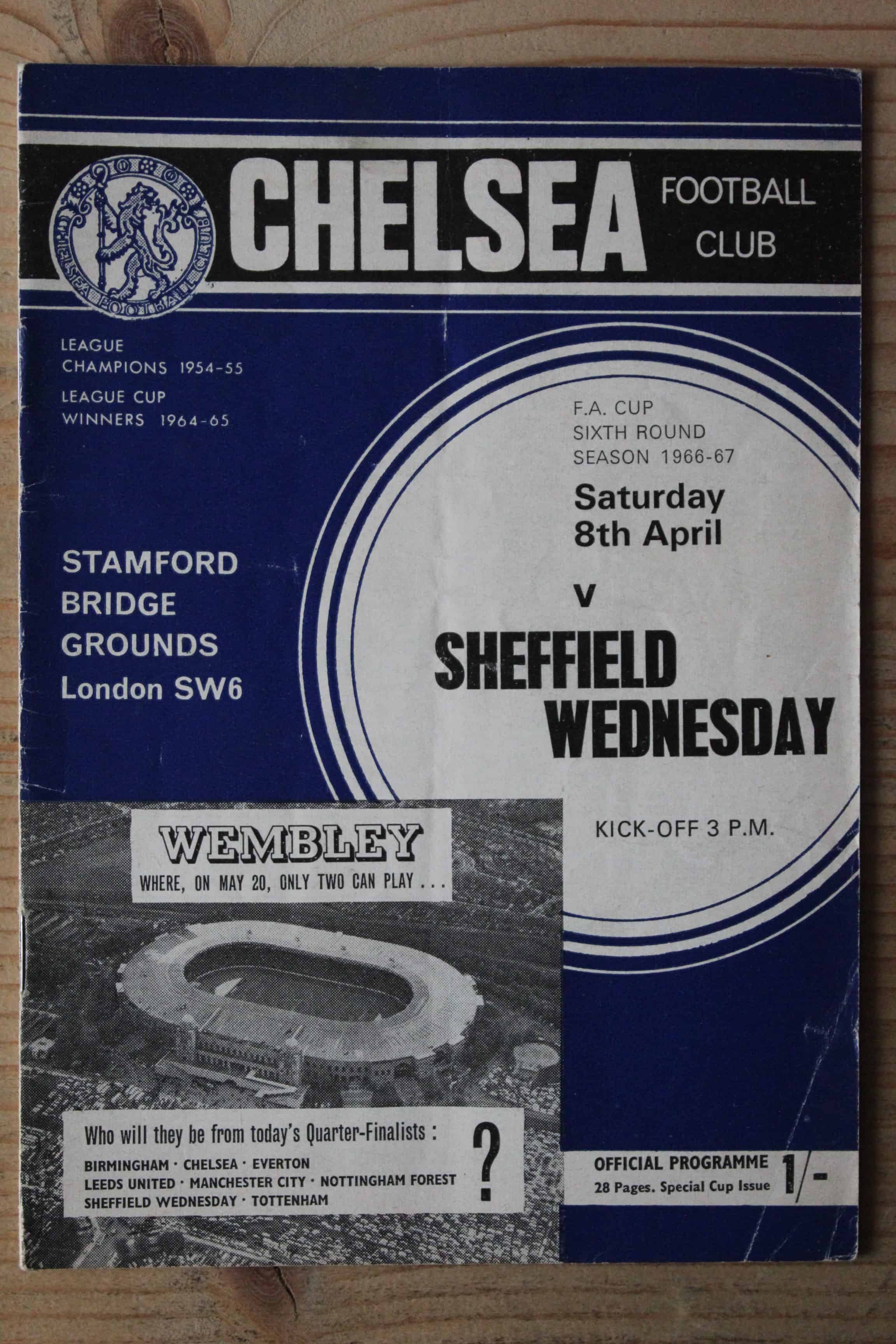 Chelsea FC v Sheffield Wednesday FC 