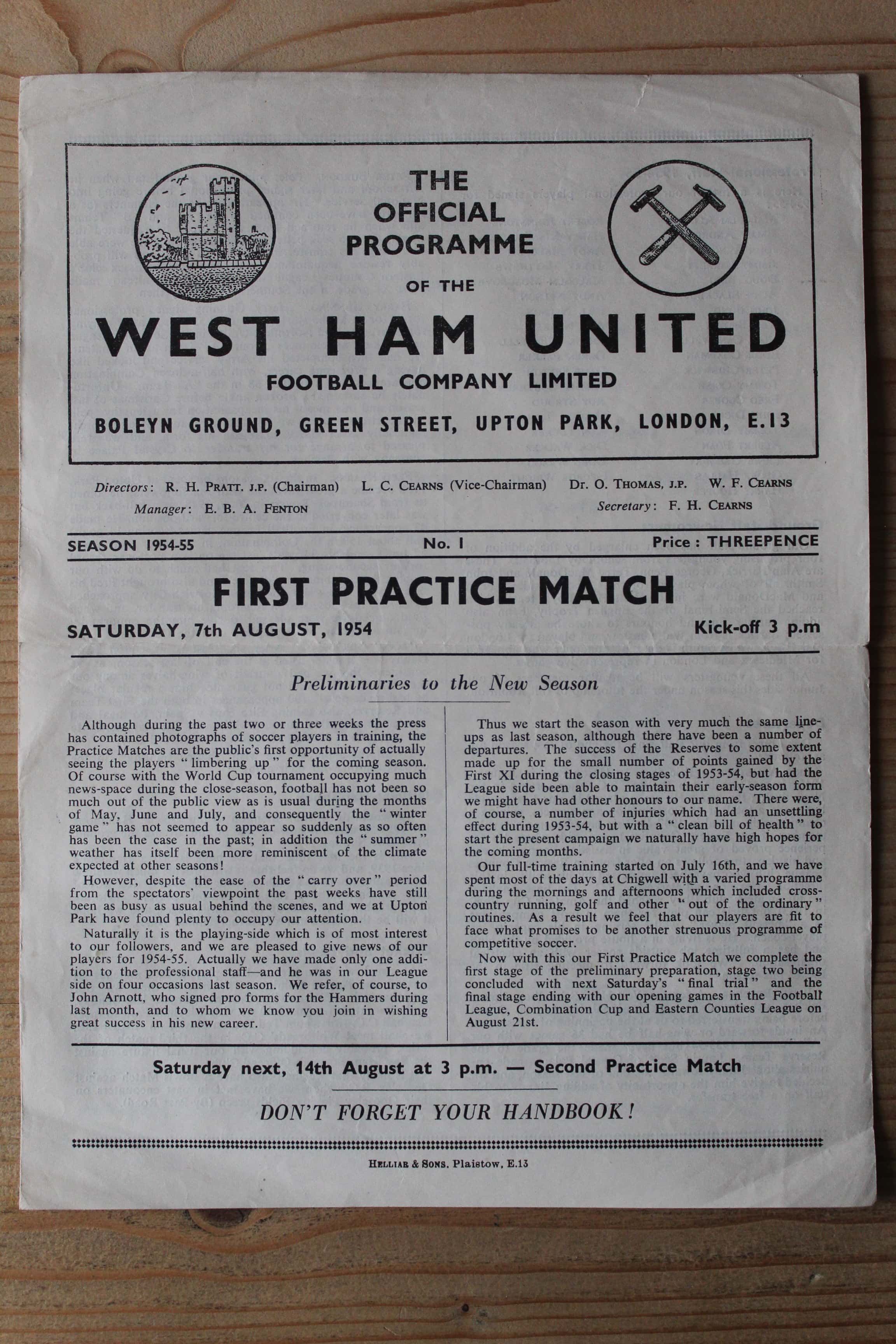 West Ham United (Res) v West Ham (Blues)