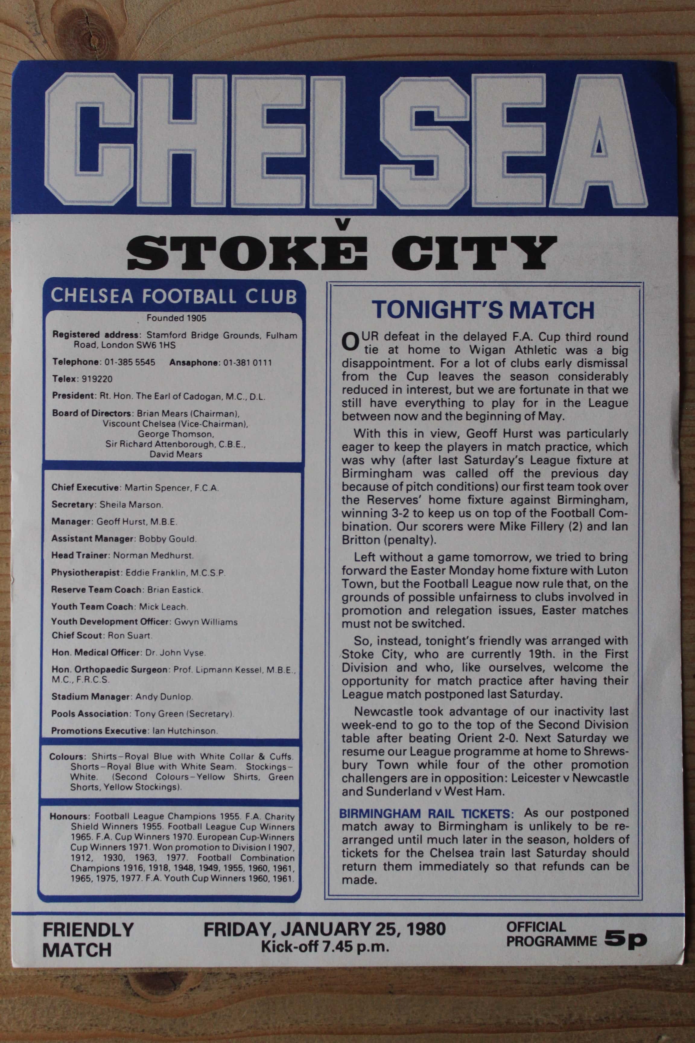 Chelsea FC v Stoke City FC