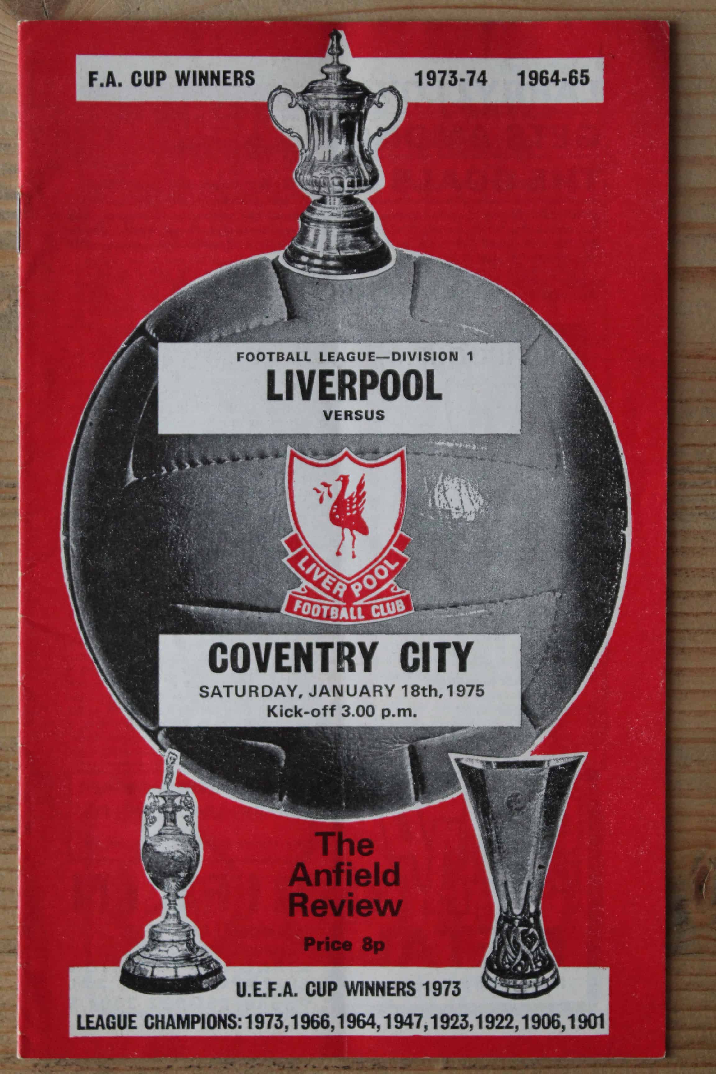 Liverpool FC v Coventry City FC