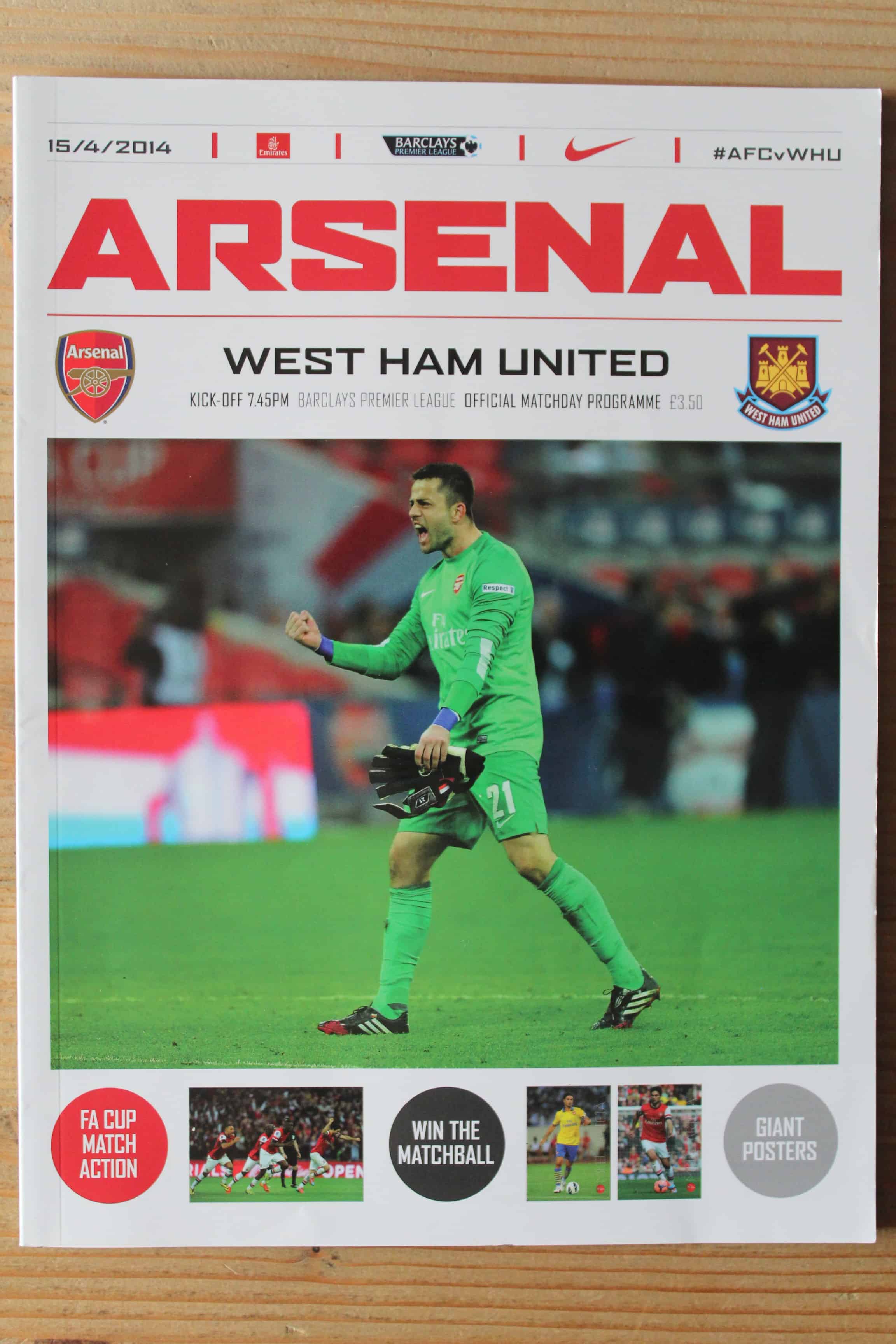 Arsenal FC v West Ham United FC