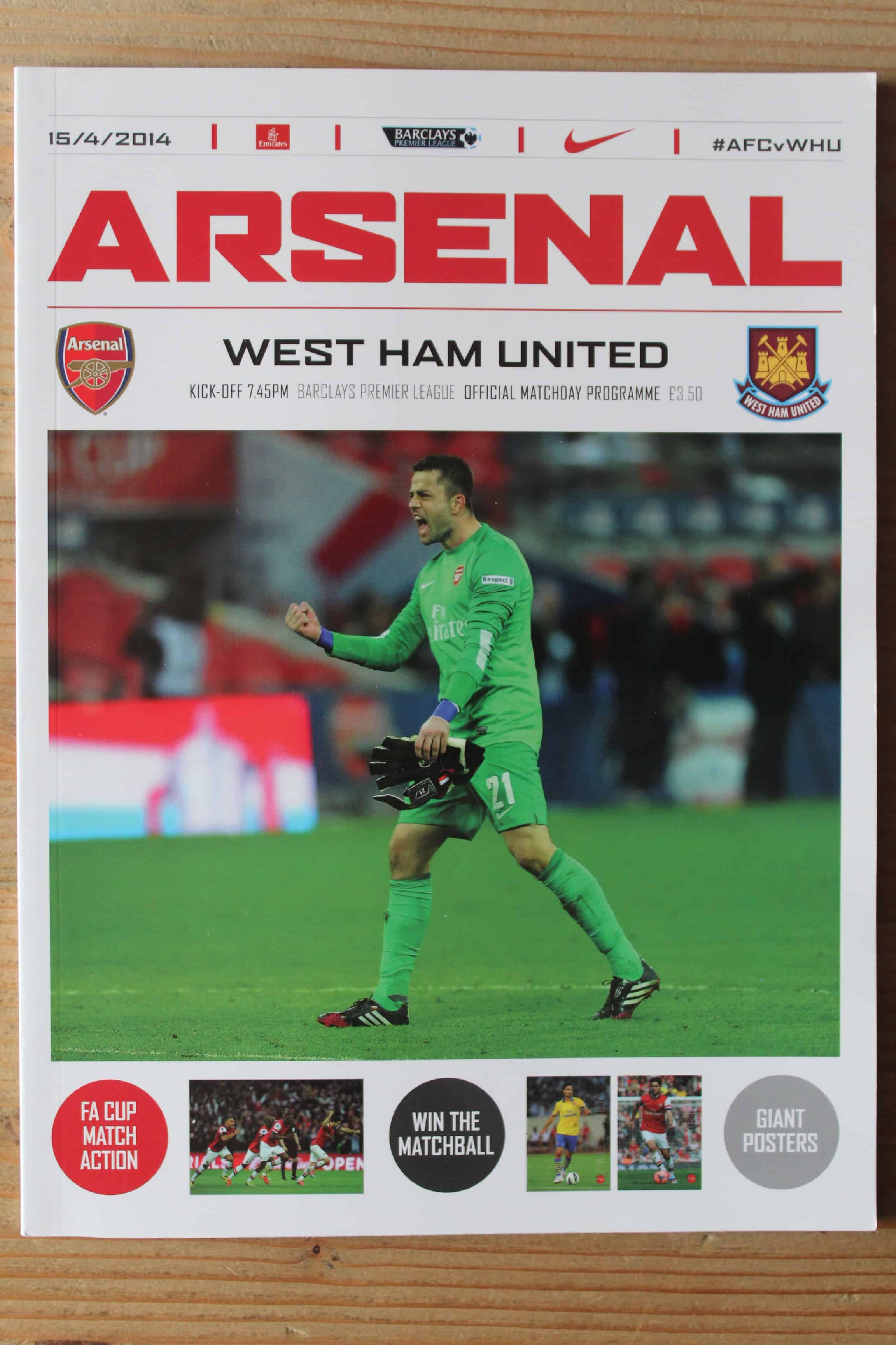 Arsenal FC v West Ham United FC