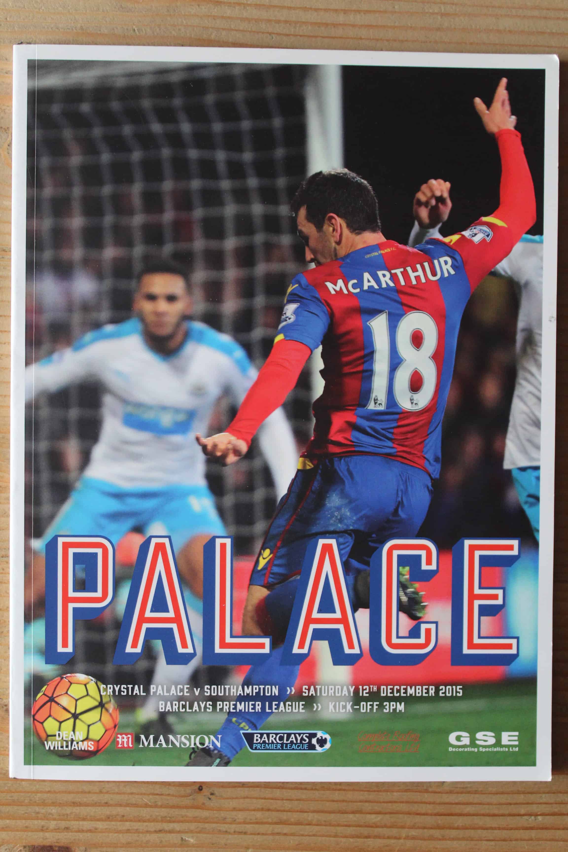 Crystal Palace FC v Southampton FC