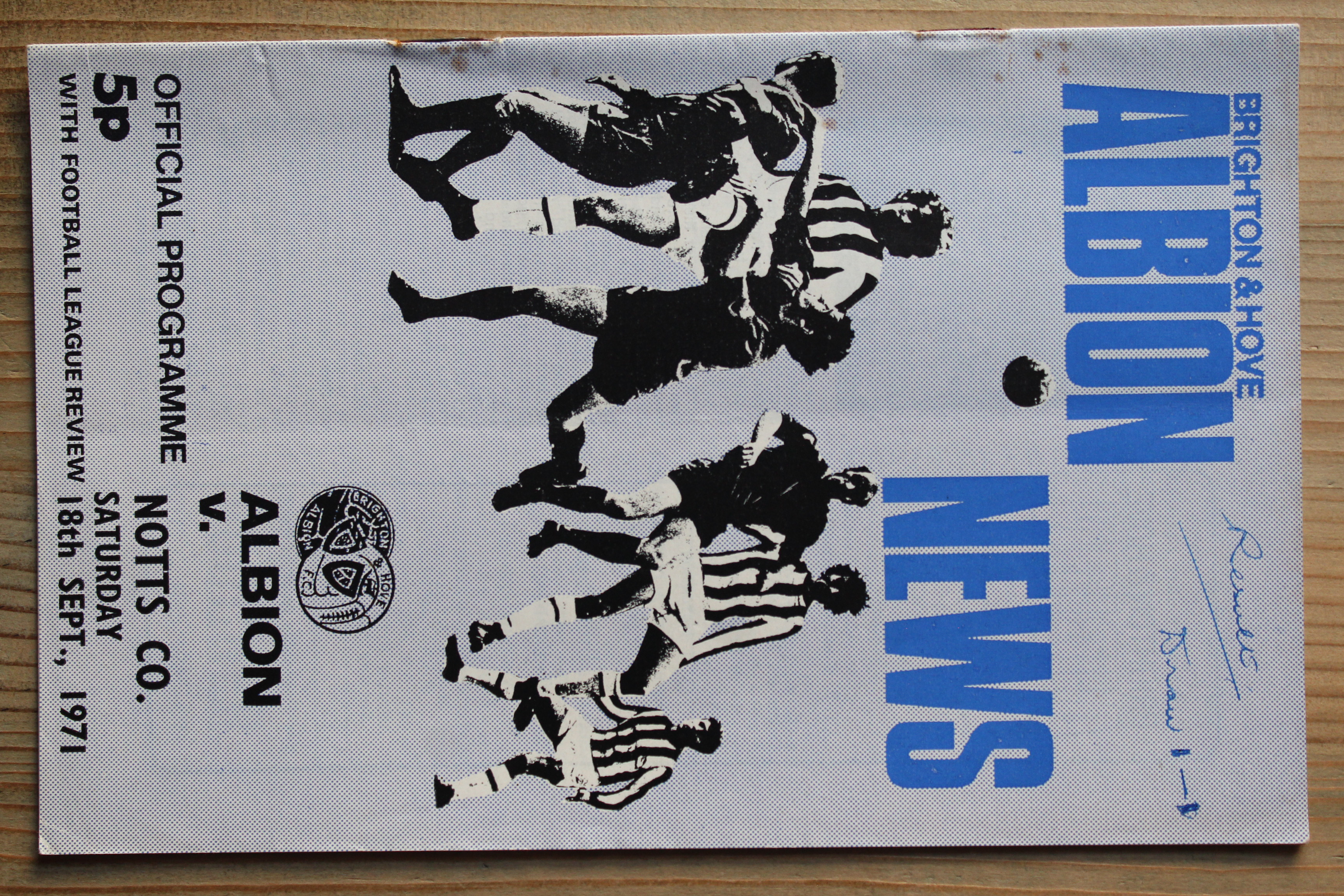 Brighton & Hove Albion FC v Notts County FC